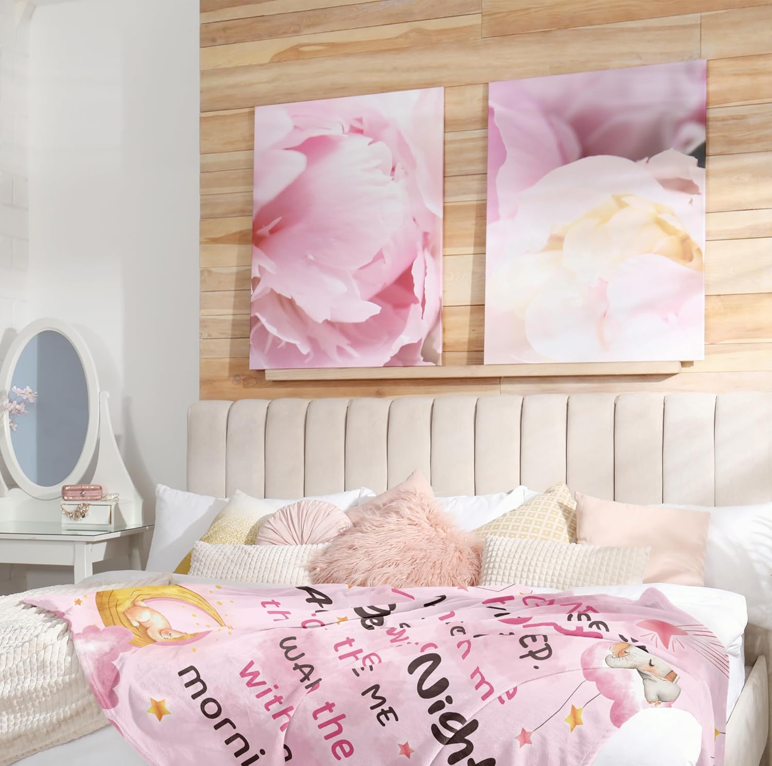 Nicetous Baptism Gifts for Girl Blanket 50x40in, Baptismal Gifts for Women/Kid/Baby Girl, Baptism Favors, Christening Gifts for Girls, Baptism Gift Idea Soft Throw Blanket - Image 5