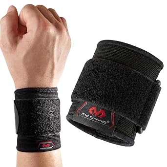 McDavid Men's 2 Way Elastic Sleeve Wrist Support-Black, X-Large, L/XL