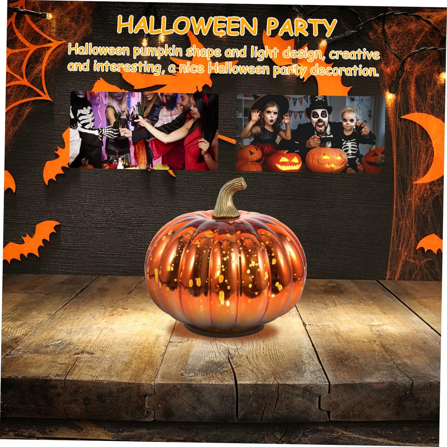 Cabilock Halloween Pumpkin Light Creative Table Lamp for Halloween Party Decoration Easy to Illuminate Your Surroundings for Festive Celebrations Unique Idea for Friends Family