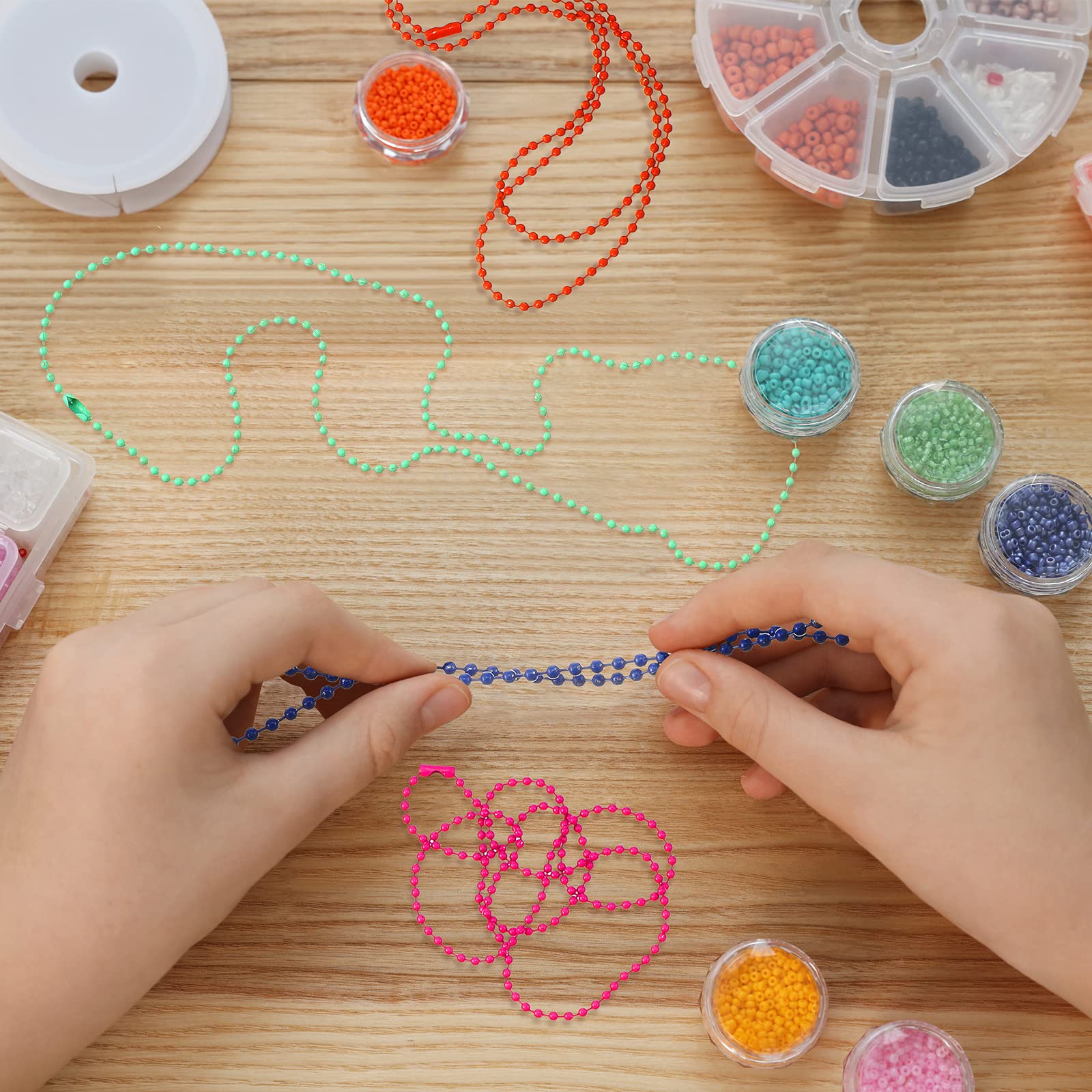 200 Brins Chaînes à Billes En Fer Pour L'environnement Pour La