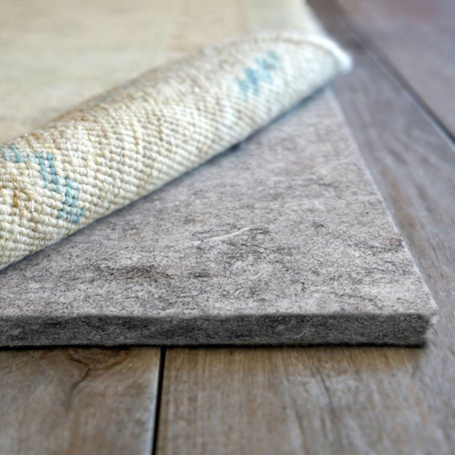 RUGPADUSA - Superior-Lock - 11' Square - 7/16" Thick - Felt + Rubber - Luxury Non-Slip Rug Pad - Perfect for Hardwood Floors, Available in 2 Thicknesses, Many Custom Sizes