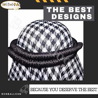 bonballoon Arafat Arabian Arabic Scarf Shawl Keffiyeh Shemagh Desret Palestine + Igal Agal Set Unisex Traditional Middle Eastern Saudi Arabia Costume Palestinian Headscarf Veil Tassel