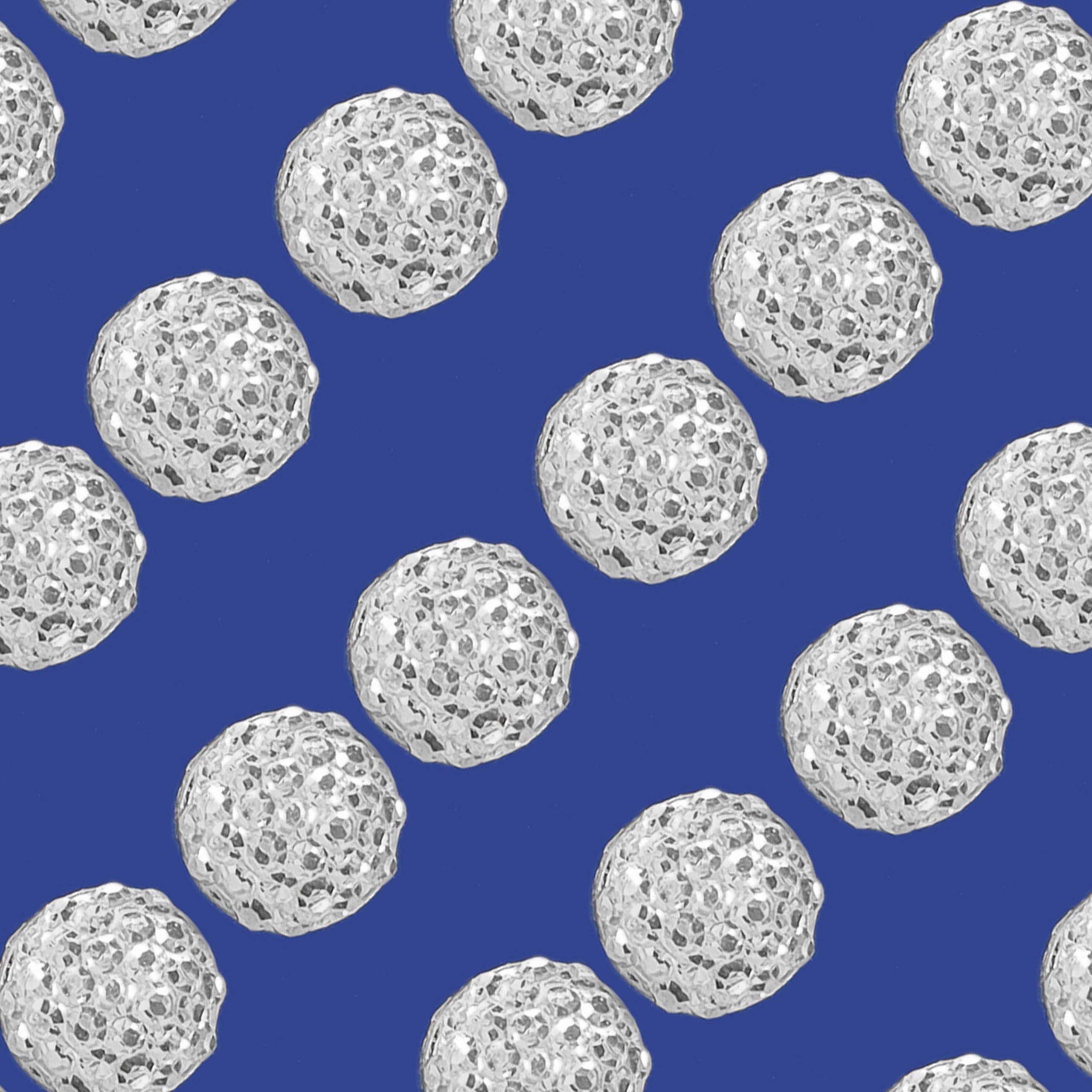 Pebble Eleven Silver Self Adhesive Sticker Sheet – Assorted Designs (60Pcs Gem Dots 6Mm)