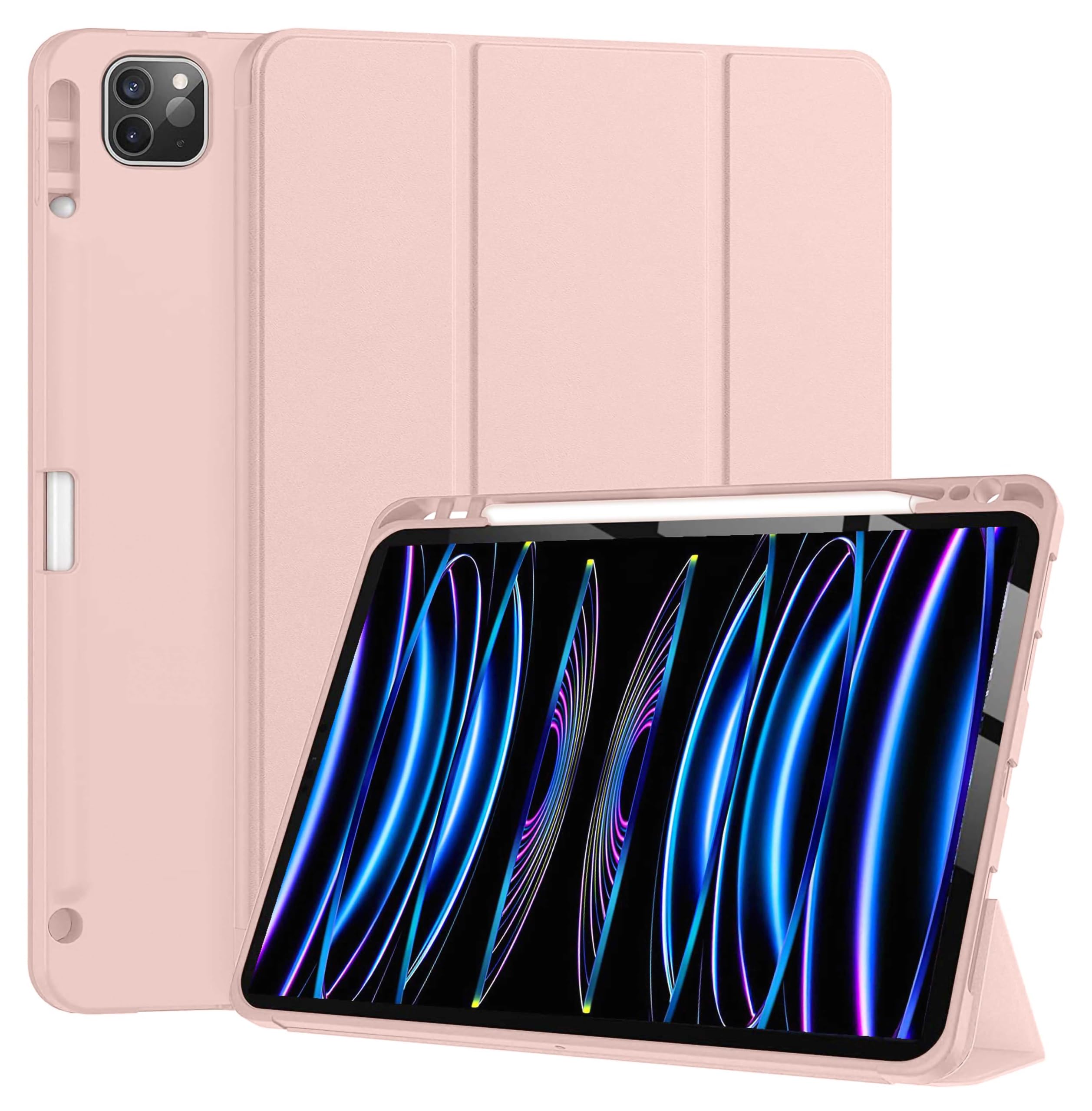 ProElite Smart Case for iPad Pro 11 inch 2022/2021 4th/3rd Gen [Auto Sleep/Wake Cover] [Pencil Holder] [Soft Flexible Case] Recoil Series, Dark Blue — Amazon image 13