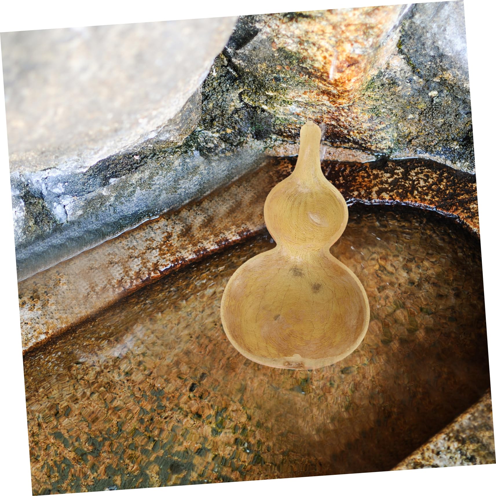 OUNONA 3stücke Chinesische Gourd Wasserkelle Für Bad Und Küche Natürliche Handgefertigte Bade-ladekelle Vielseitig Einsetzbar Für Spa Sauna Und Garten
