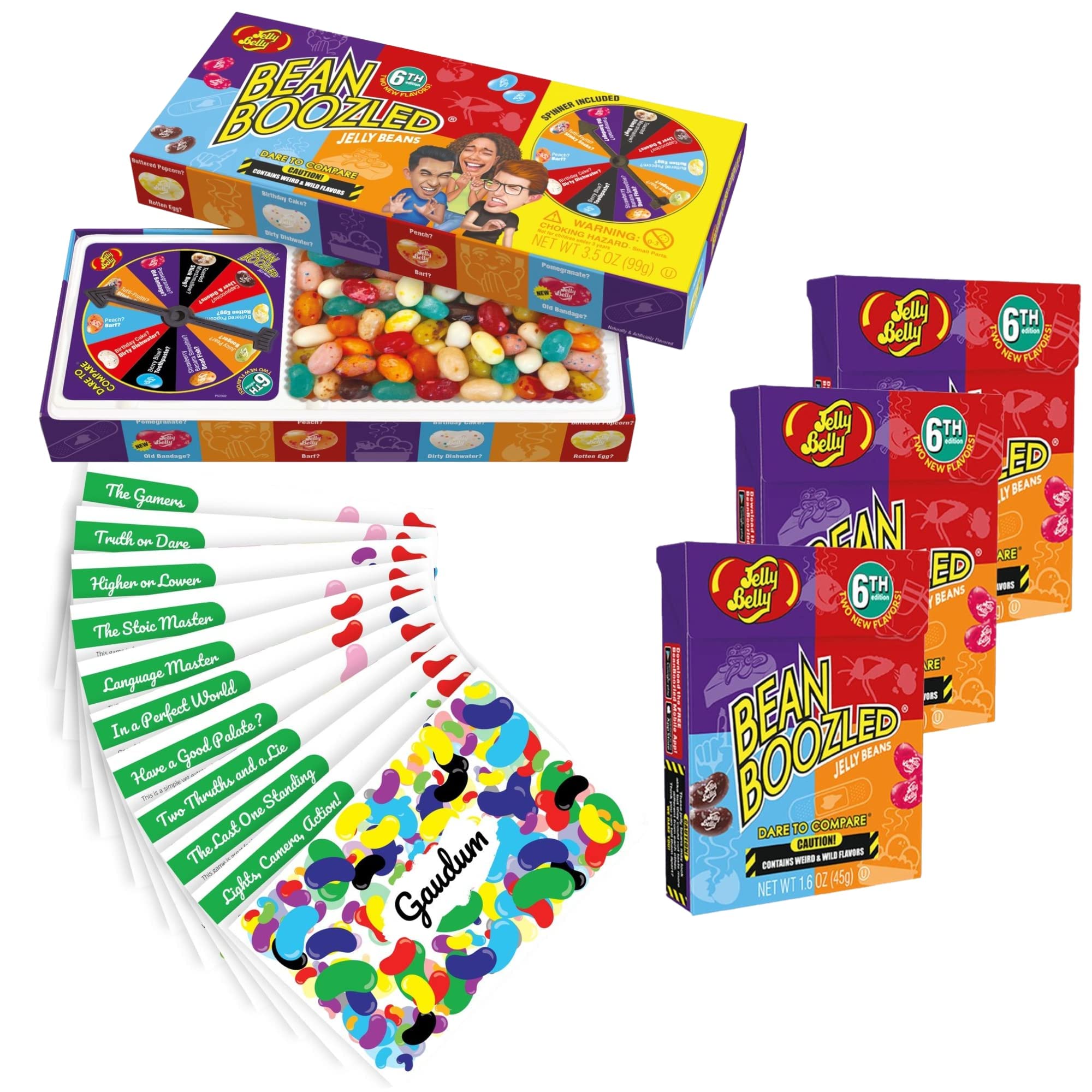 Buy Jelly Belly Bean Boozled Jelly Beans Game NEW EDITION + 3 Beanboozled Jelly Bean Refills