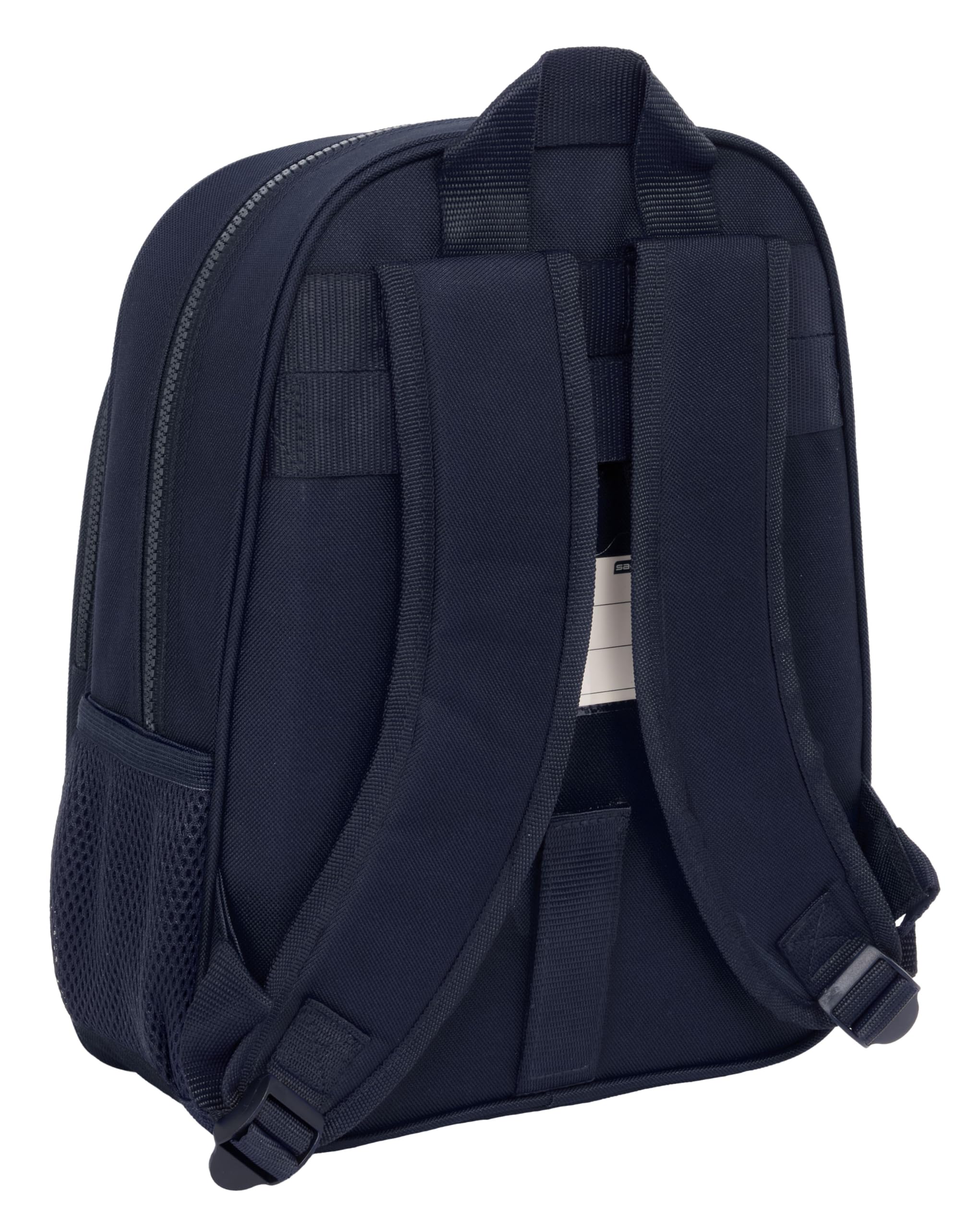 Safta REAL MADRID 2ª EQUIPACIÓN 24/25 - Mochila Escolar Infantil, Ideal para Niños de Diferentes Edades, Cómoda y Versátil, Calidad y Resistencia, 27x10x33 cm, Color Azul Marino