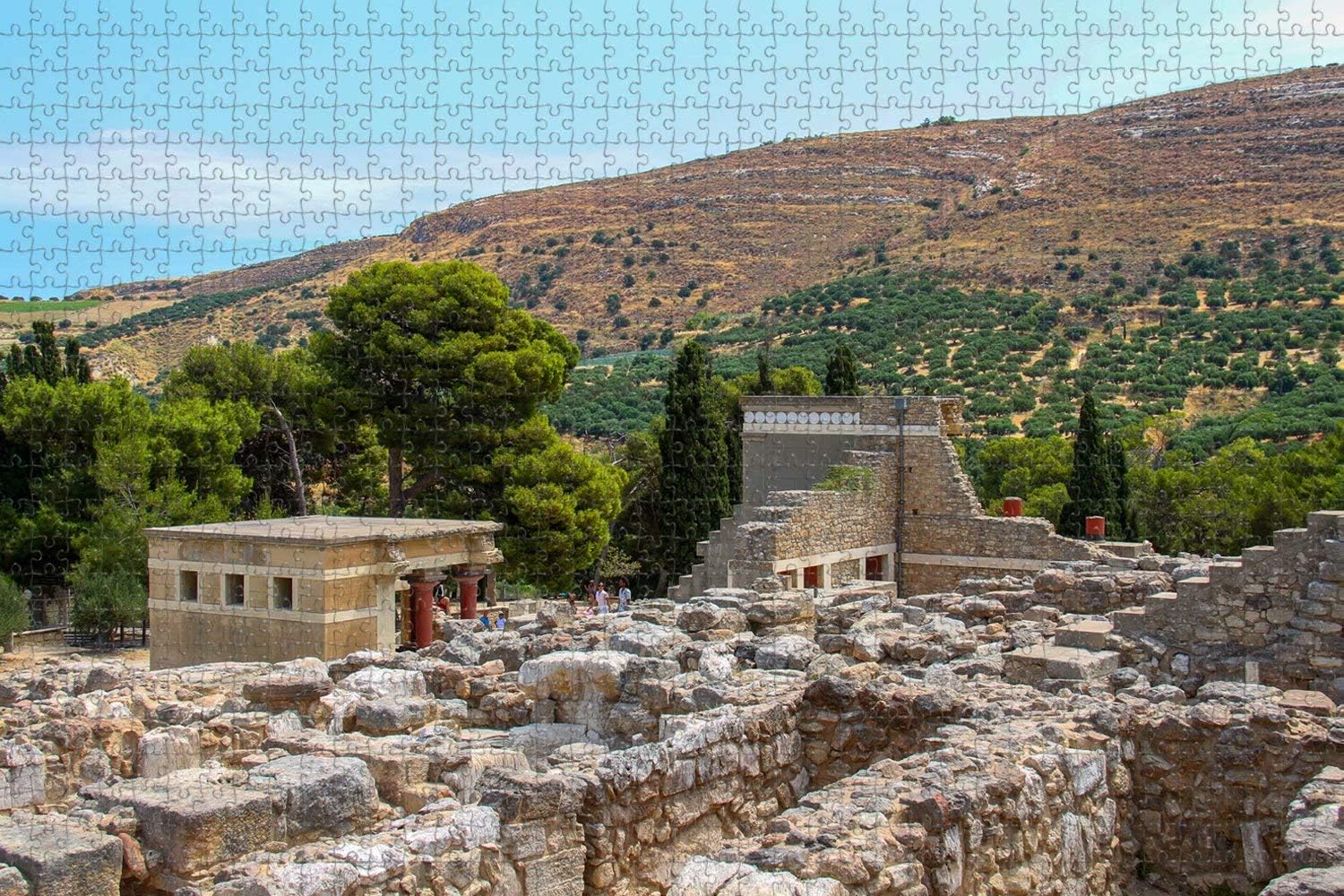 Jigsaw Puzzle for Adults Greece Crete Knossos Puzzle 1000 Piece Wooden Travel Souvenir