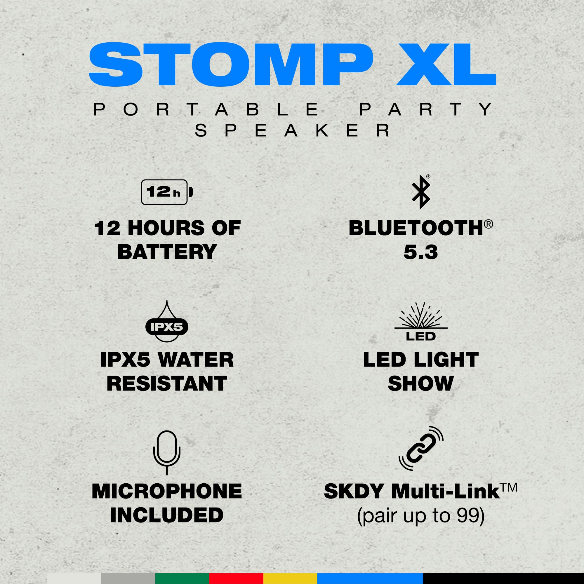 Buy Skullcandy Stomp XL Bluetooth Speaker – IPX5 Waterproof