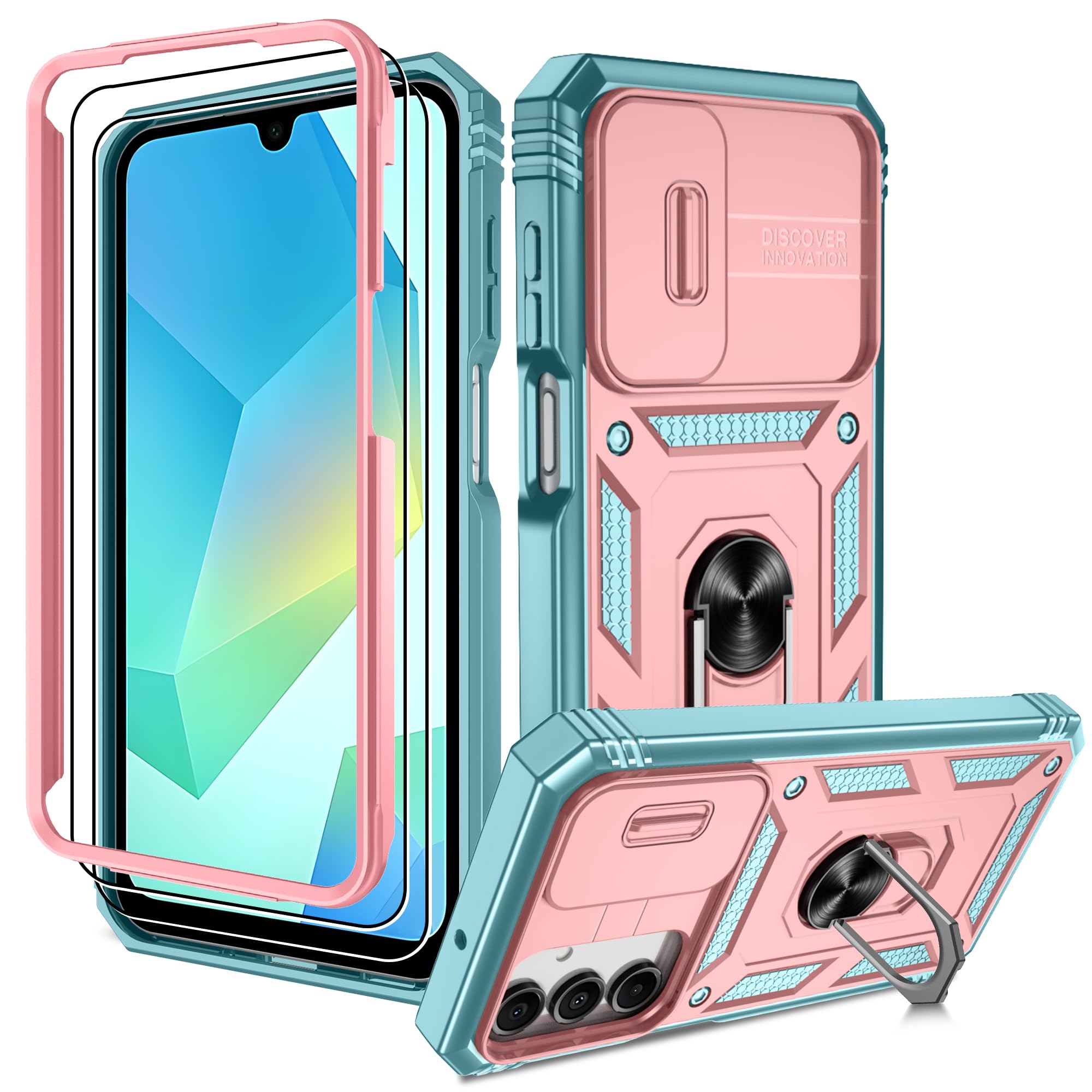 Kompatibel mit Samsung Galaxy Hülle, Eingebetteter Ständer Militärgrad Schutzhülle Handyhülle Starke Stoßfestigkeit Samsung Schutzhülle Samsung Galaxy case Cover