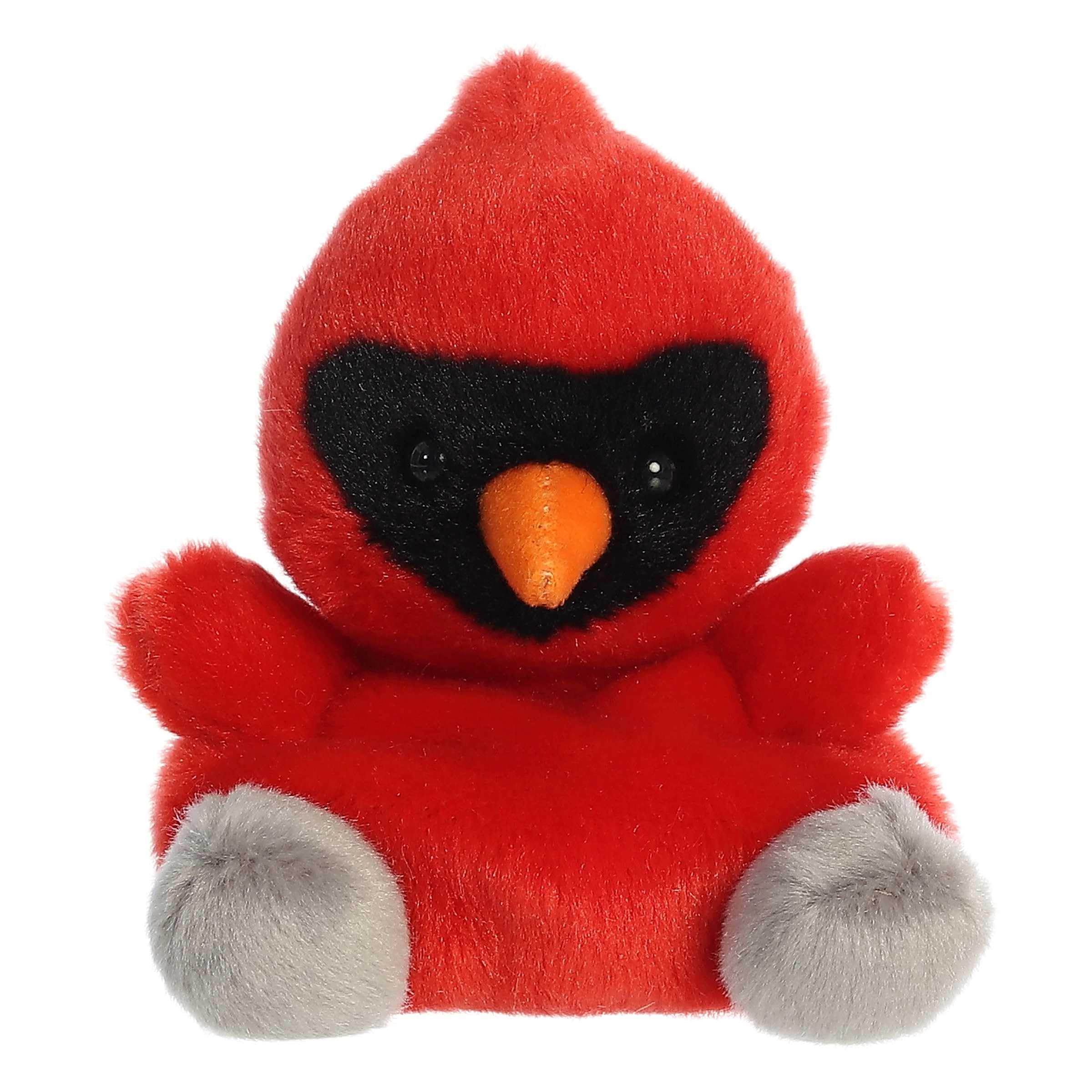 Aurora(r) Festive Palm Pals(tm) Louis Cardinal Stuffed Animal - Pocket-Sized Play - Collectable Fun - Red 5 Inches