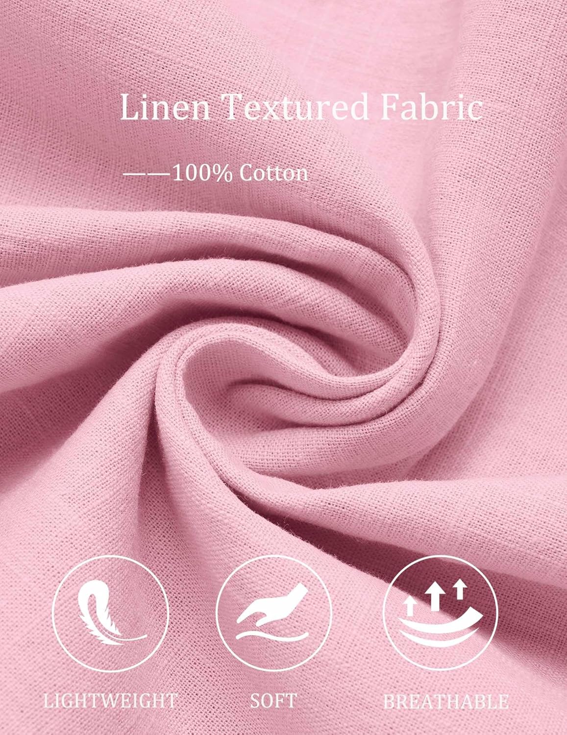 COOFANDY Mens Button Down Shirt Short Sleeve Casual Stylish Cotton Shirts Linen Textured Summer Beach Wedding Shirt - Image 5