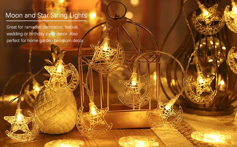 Watch 20 LED Moon Star Fairy String Lights on Amazon Live