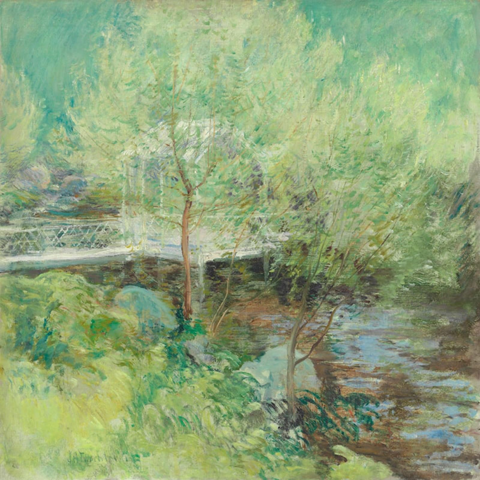 POSTERIIk Famous Print Pop Art Wall Art Graffiti the White Bridge by John Twachtman Art Prints for Home Decor 60x90cm