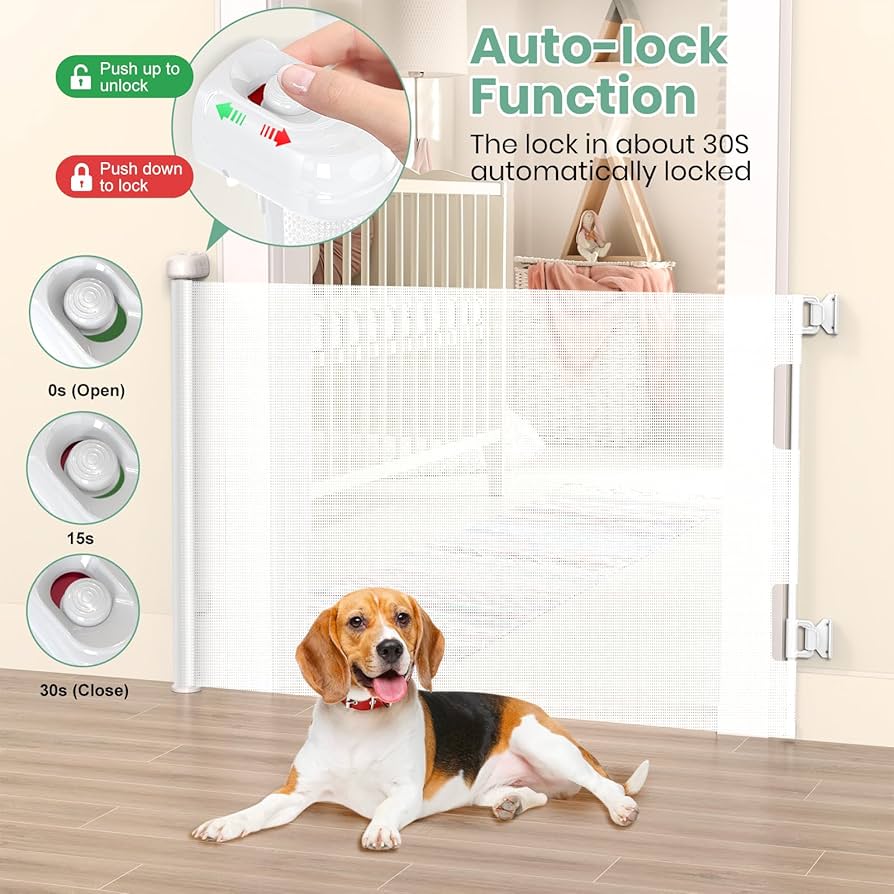 amama　BK Amazon.com: Retractable Baby Gate Perma Child Safety 33