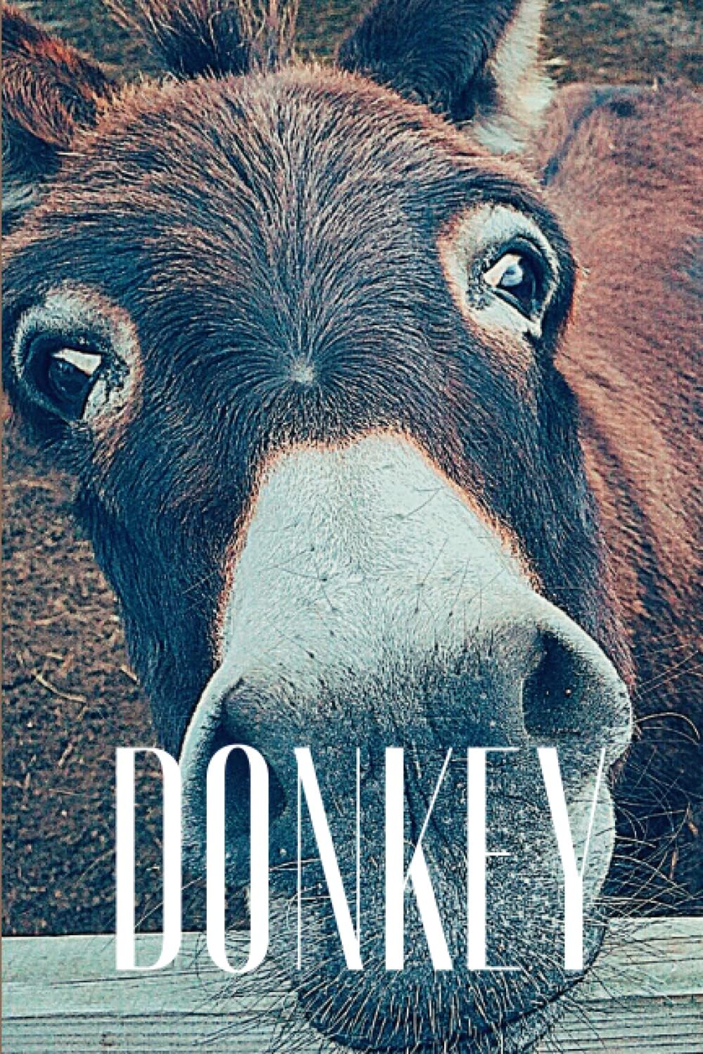 Lined Writing Note Pads for notes and ideas with donkey image cover for Travelers, Students, Schoolchildren, Office: A classic, practical and Stylish Notebook for Every Occasio