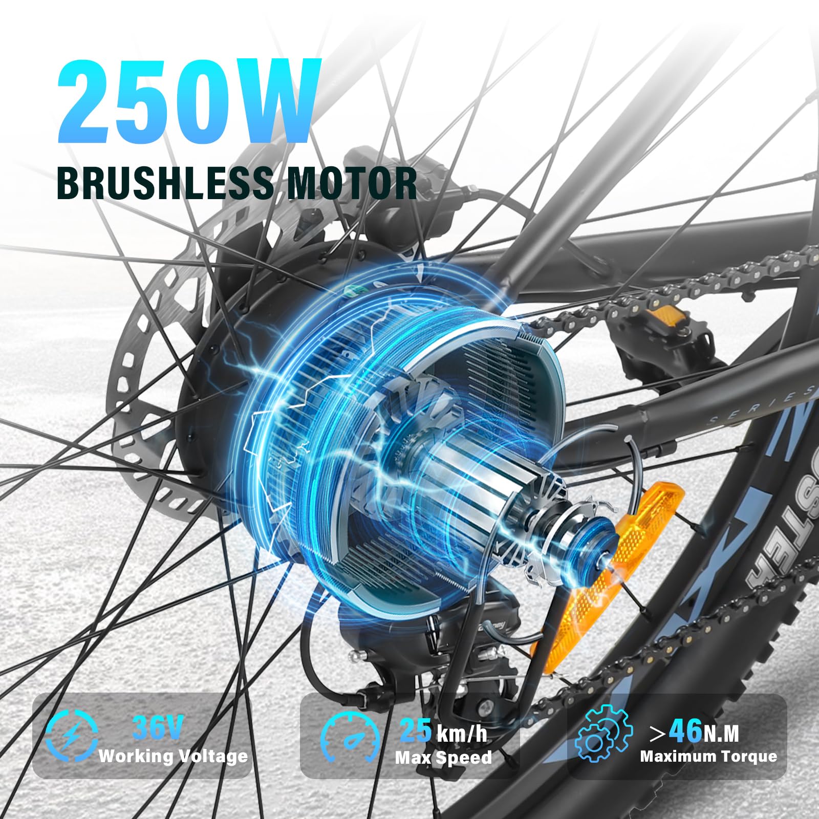 AZMA Bici Elettrica, 27.5"/29" Bicicletta Elettrica Uomo Donna, 48V/36V Batteria Rimovibile, Autonomia Fino 100-150KM, 8 Velocità, Ebike da Per Pendolari Urbani e MTB
