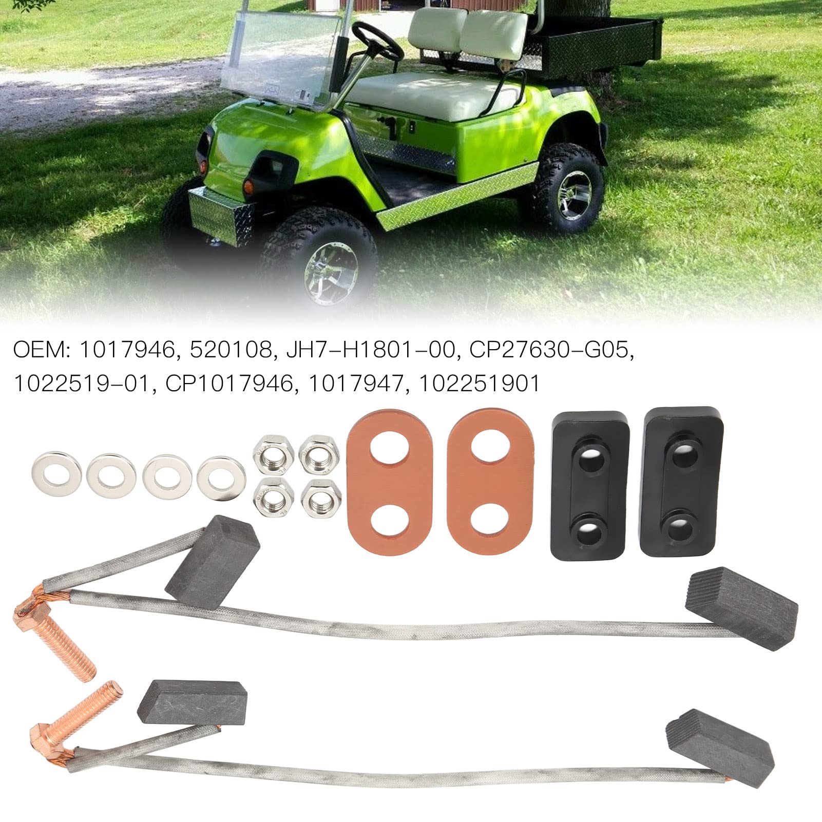Kit Spazzola Motore Elettrico per Golf Cart Club Car 1017946 520108 102251901 Sostituzione per G8 G9 G14 G16 Elettrico 36V 48V GE