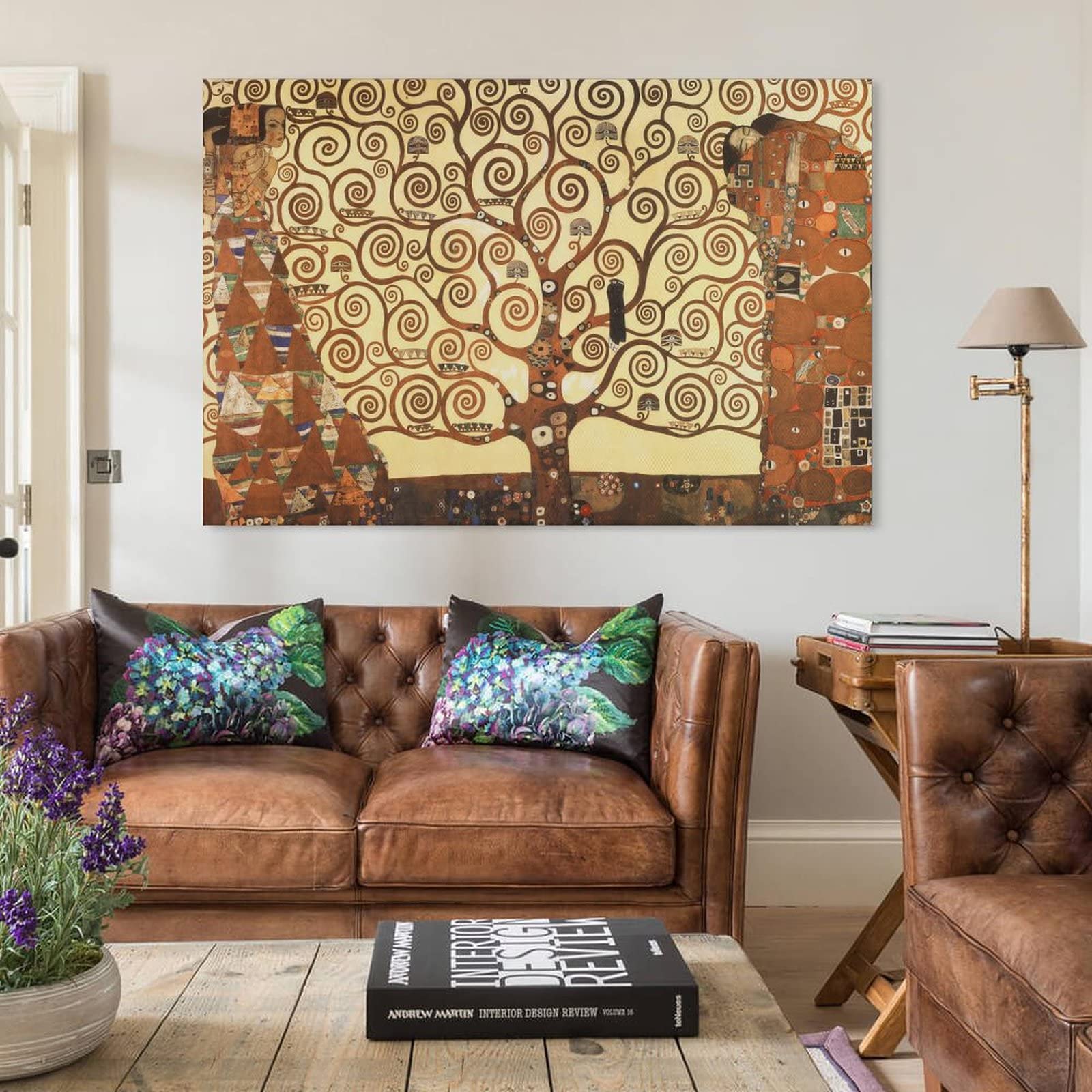 絵画 クリムト 生命の木 名画 インテリア ☆B級品☆手書き油絵