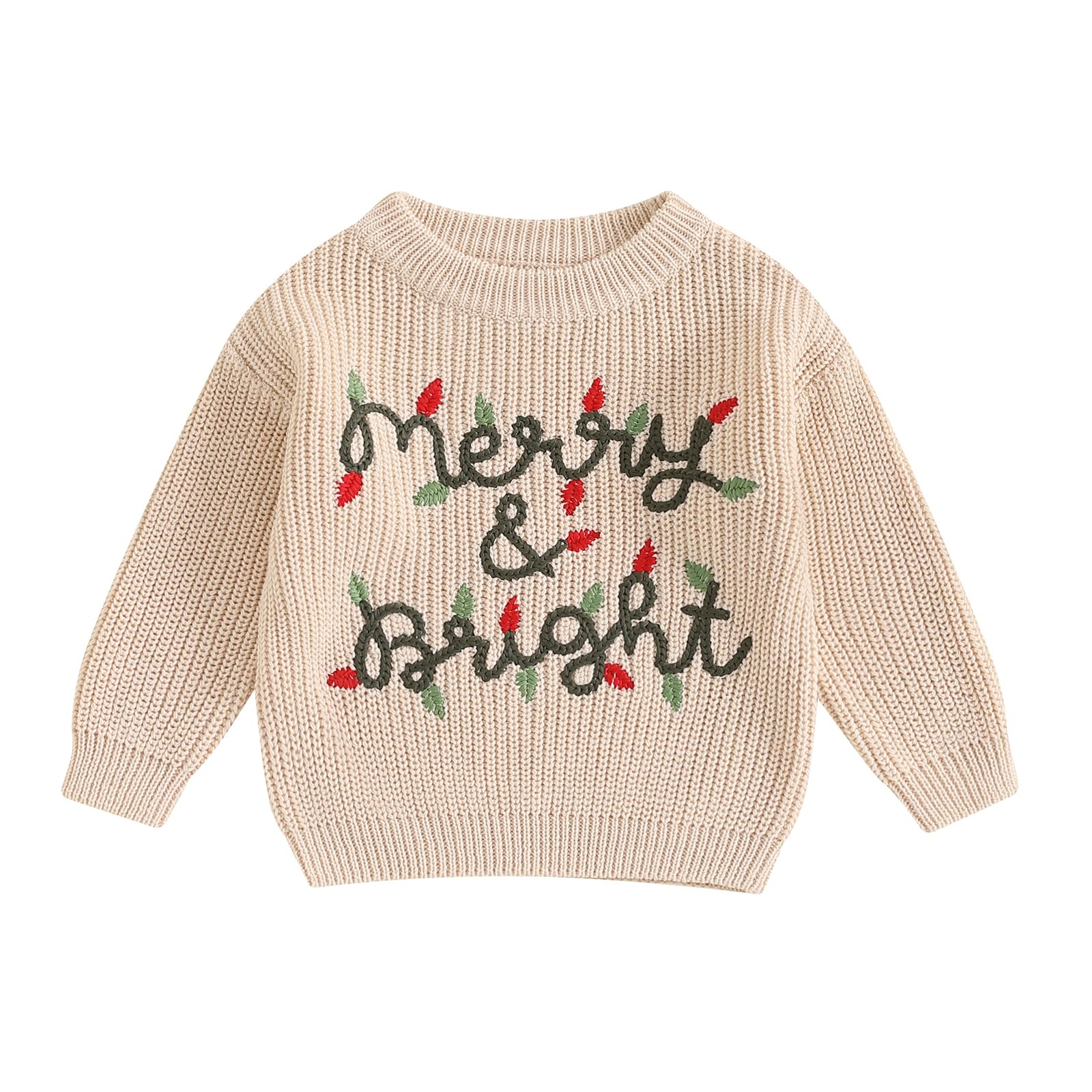 LSFYSZD Toddler Baby Girls Boys Halloween Pumpkin Sweaters Long Sleeve Crew Neck Winter Warm Knitwear Pullover Jumpers Top — view 113