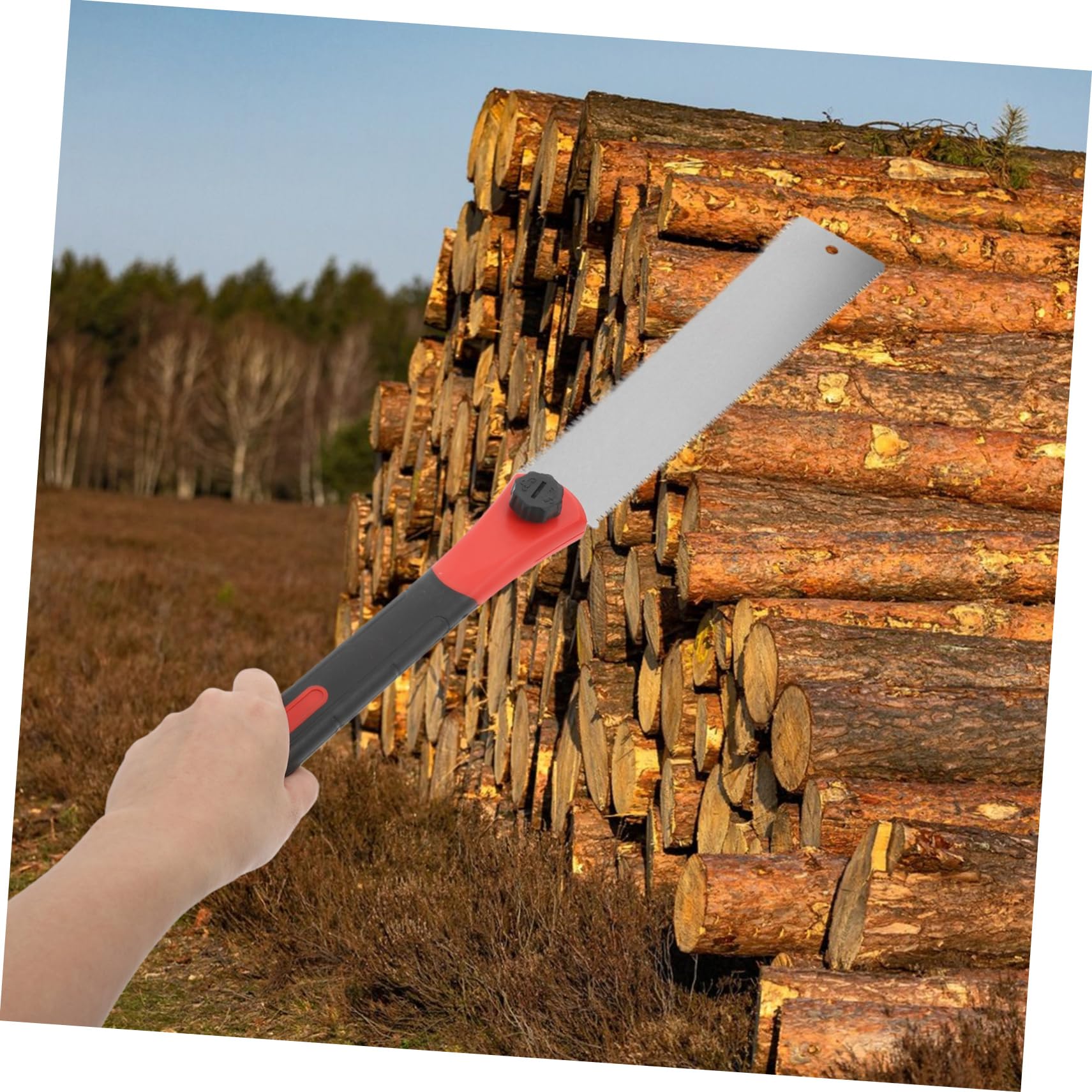 NUOBESTY Seghetto Manuale Giapponese Tagli di Precisione a Doppio Taglio Denti Fini, Lama Sk5, Impugnatura Pp per Lavorazione del Legno