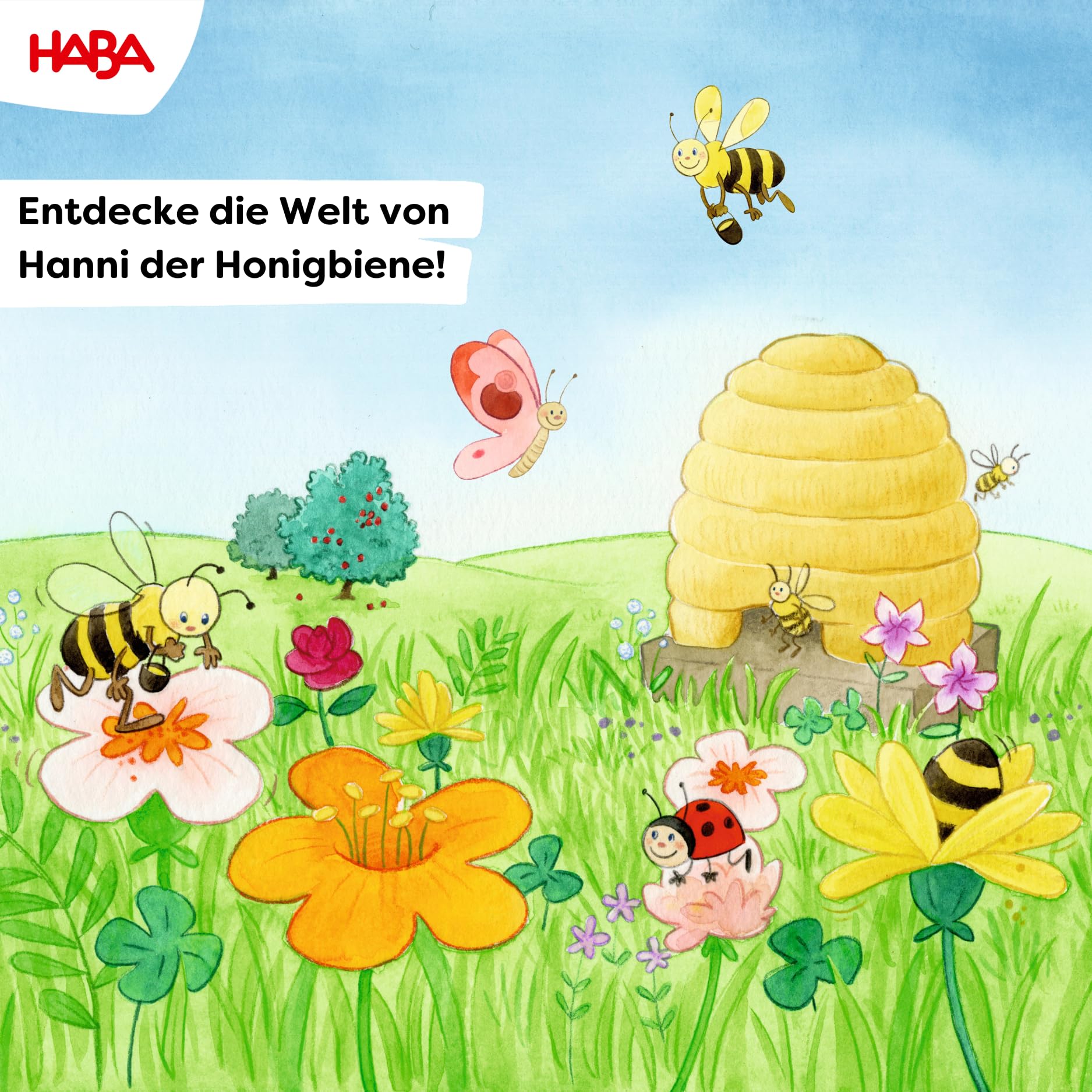 Haba Sales Gmbh & Co.Kg Hanni Honigbiene Zabawka, Wielokolorowy, Od 2 lat
