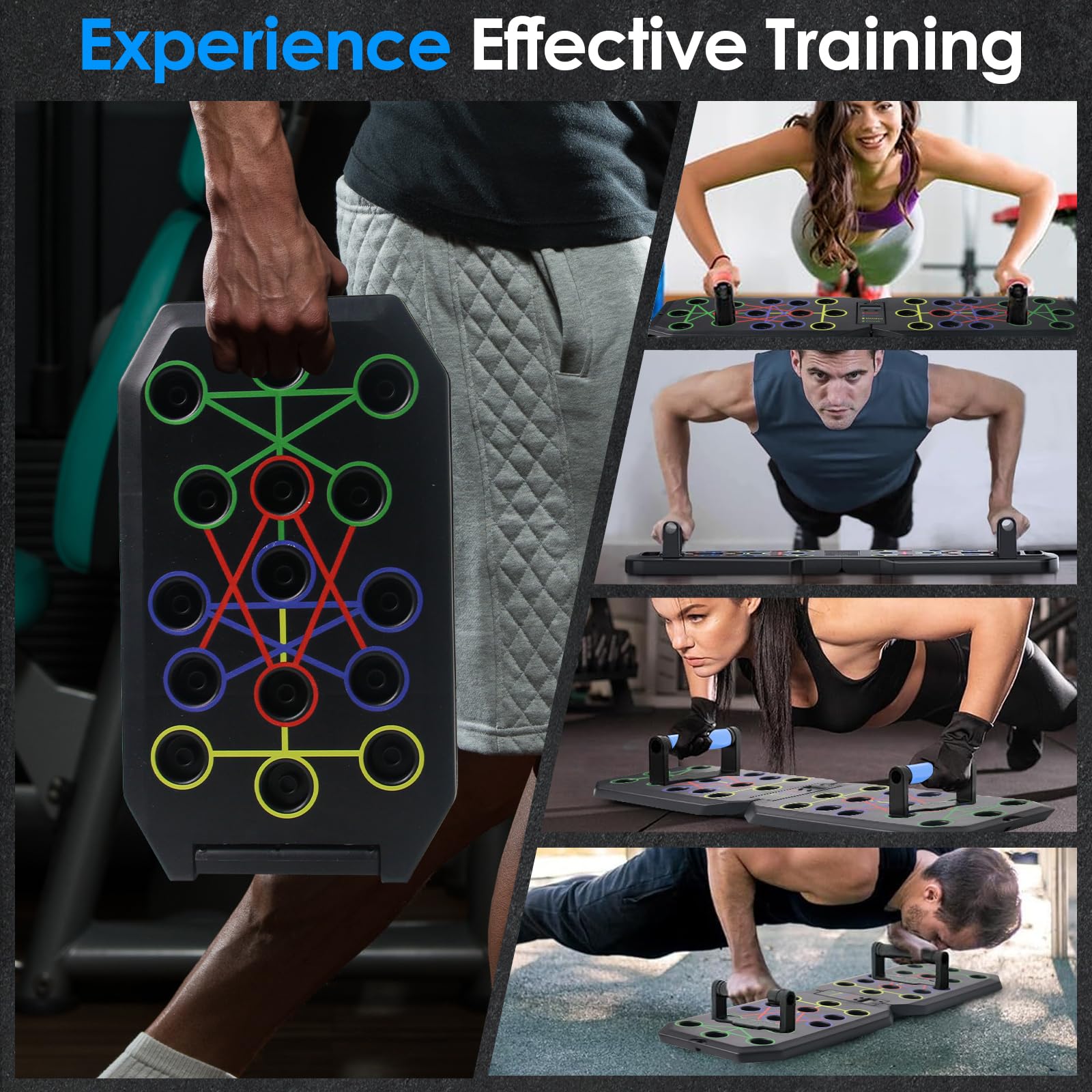 Crazyrope Tavola Per Flessioni Pieghevole 41 In 1 Con Contatore LCD – Allenamento Multifunzione