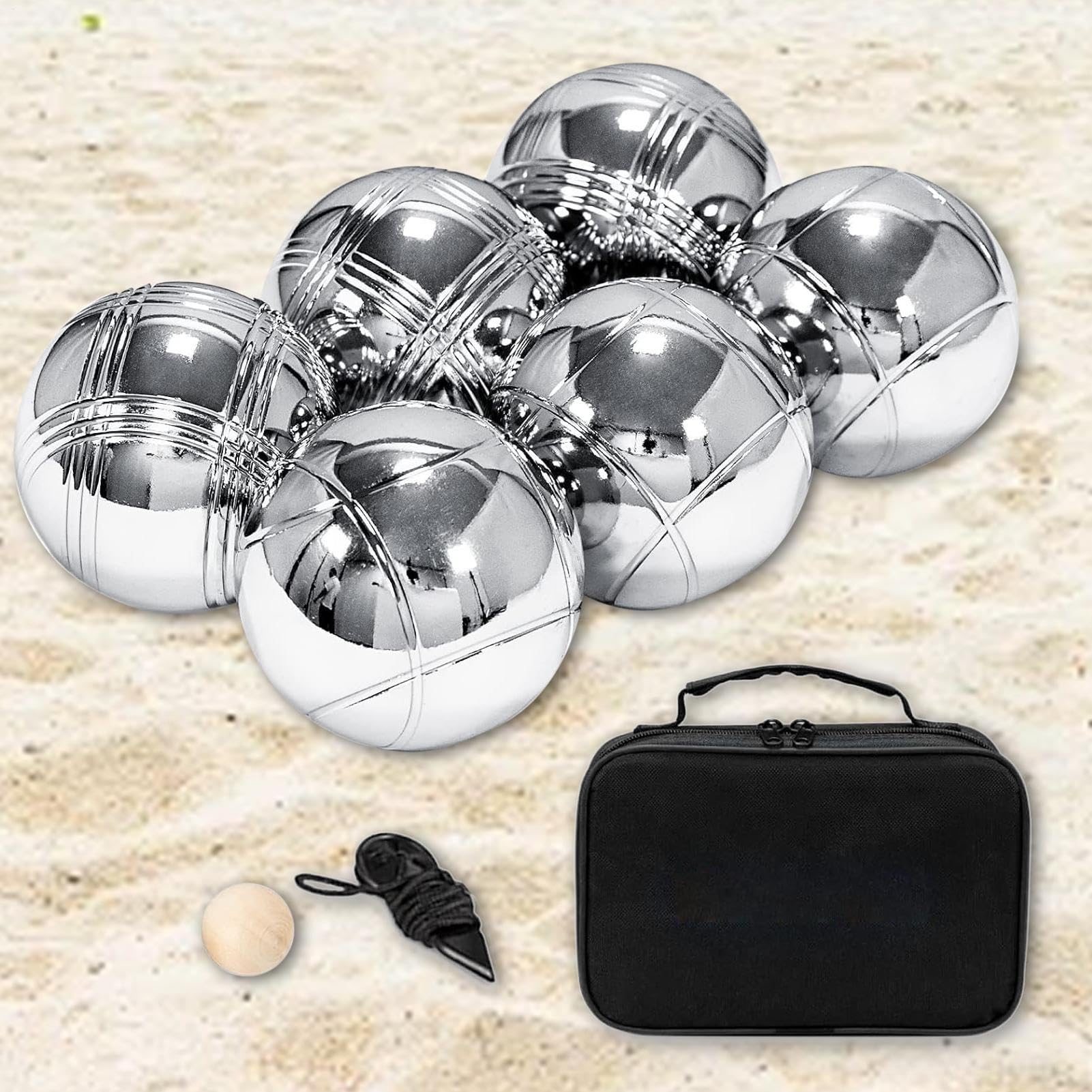 Générique Kugelspiel aus Metall – vielseitiges und spielerisches Spielzeug, Freizeitspiele im Freien, für Familienaktivitäten, Garten, Outdoor, Picknick und Urlaub