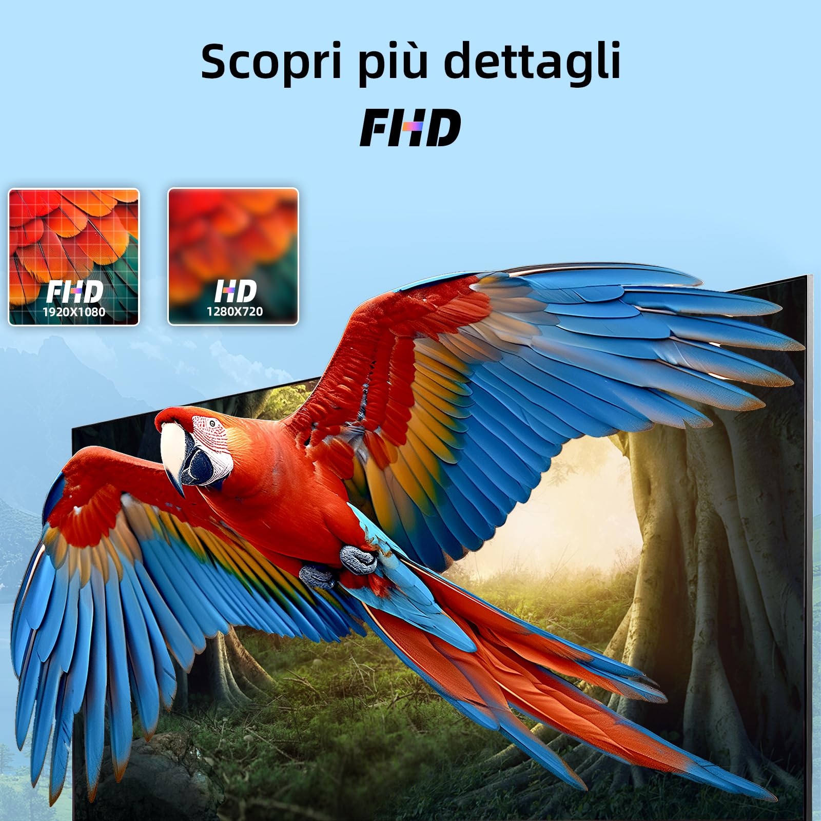 CHiQ L32FM9E 32 Pollici (80 cm) FHD Smart TV, HDR10 & HLG, Dolby Audio, Dbx-tv, Triple Tuner DVB-C/T/T2/S/S2, Chromecast integrato, Wi-Fi Dual-Band, Metallo Senza Cornice