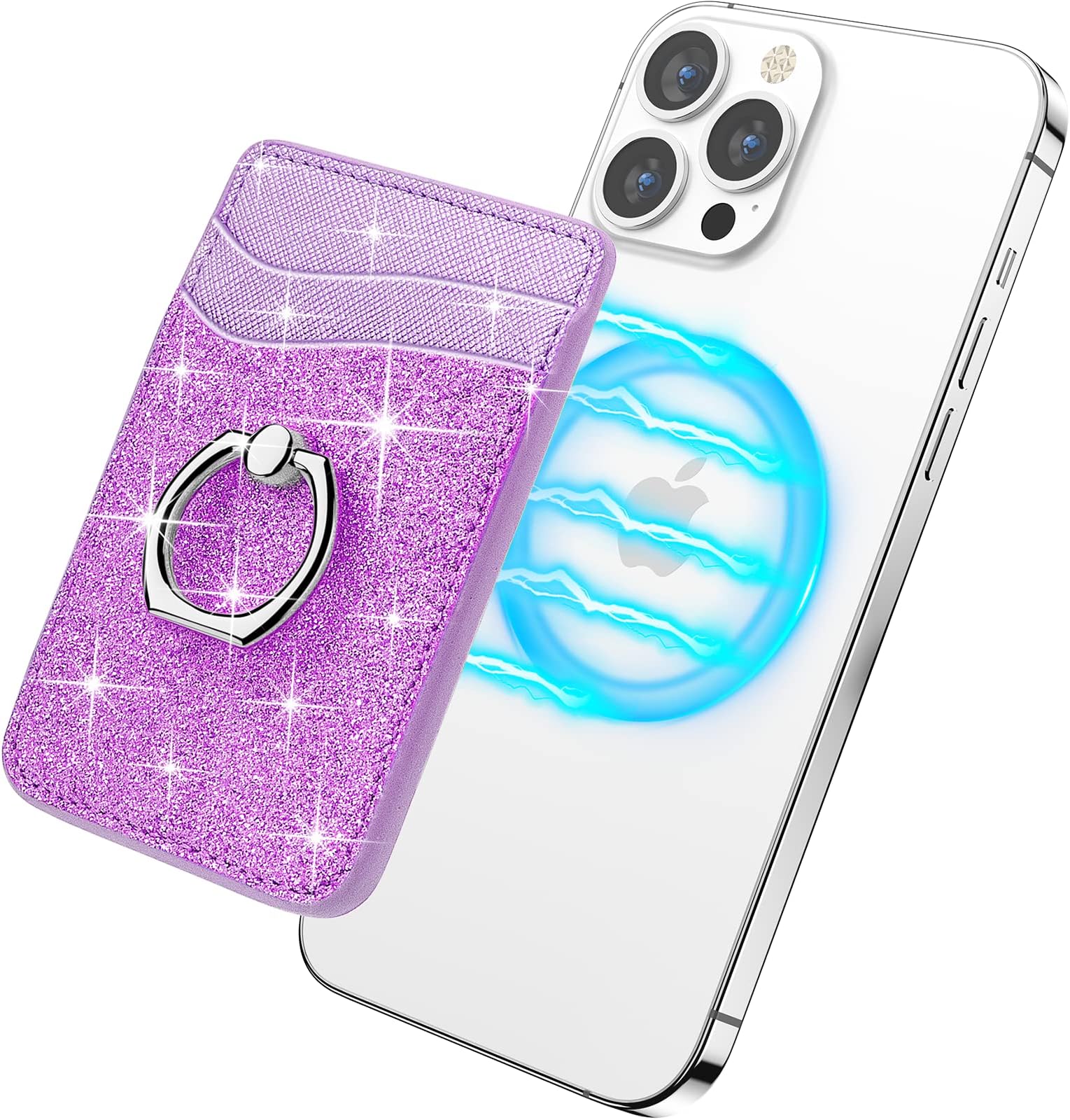 Gospire Magsafe Wallet with Ring for iPhone 15/14/13/12