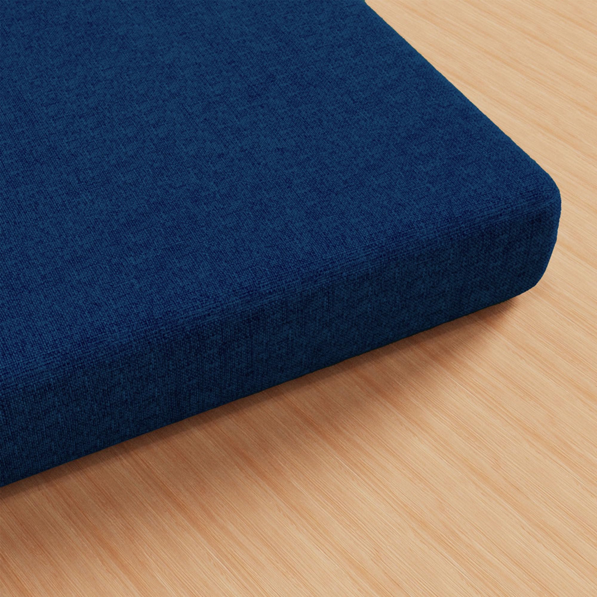 Custom Bench Cush – Coussin de siège antidérapant pour extérieur, plusieurs tailles et couleurs, pour terrasse, balcon et banquette, 50 x 80 cm, bleu