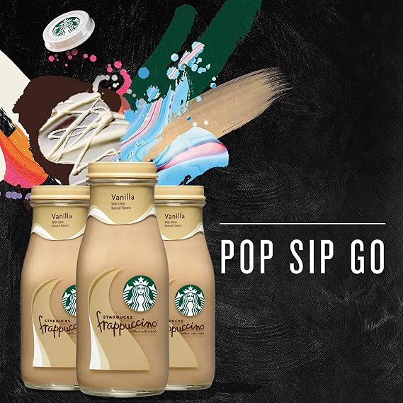 Starbucks Frappuccino، Vanilla، زجاجات زجاجية، 9.5 Fl Oz (15 Count)