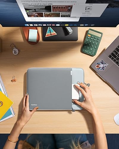 Miniatura 10 de tomtoc Funda protectora de 360 para MacBook Pro M3M2M1 ProMax A2991 A2780 A2485 A2141 2023-2019, a prueba de golpes, resistente al agua, con