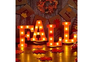 Fall Decor: Captivating Marquee Letters for Autumn Ambiance