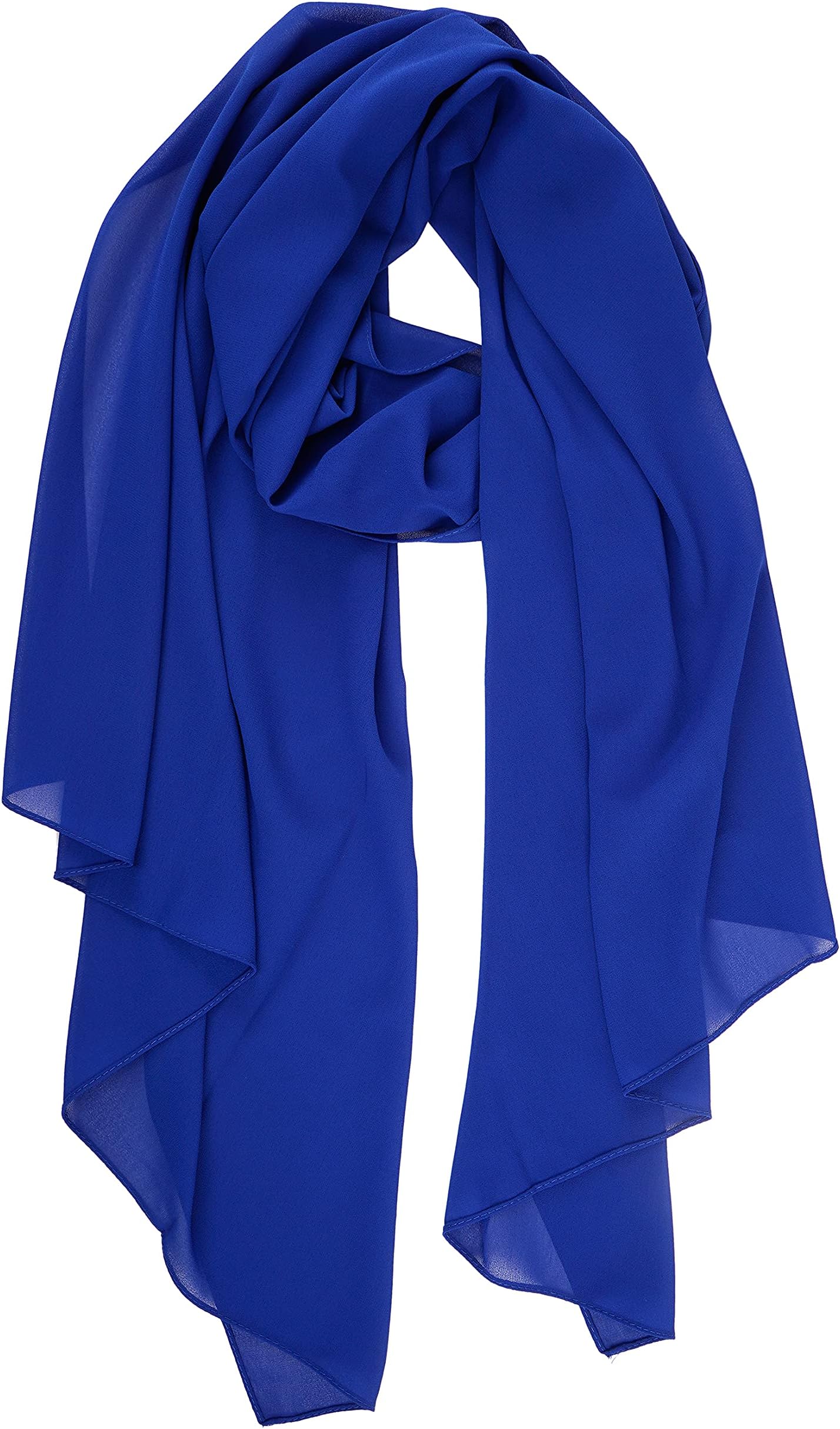 YOUR SMILE for Women Lightweight Breathable Solid Color Soft Chiffon Long Fashion Scarves Sun-proof Shawls Wrap