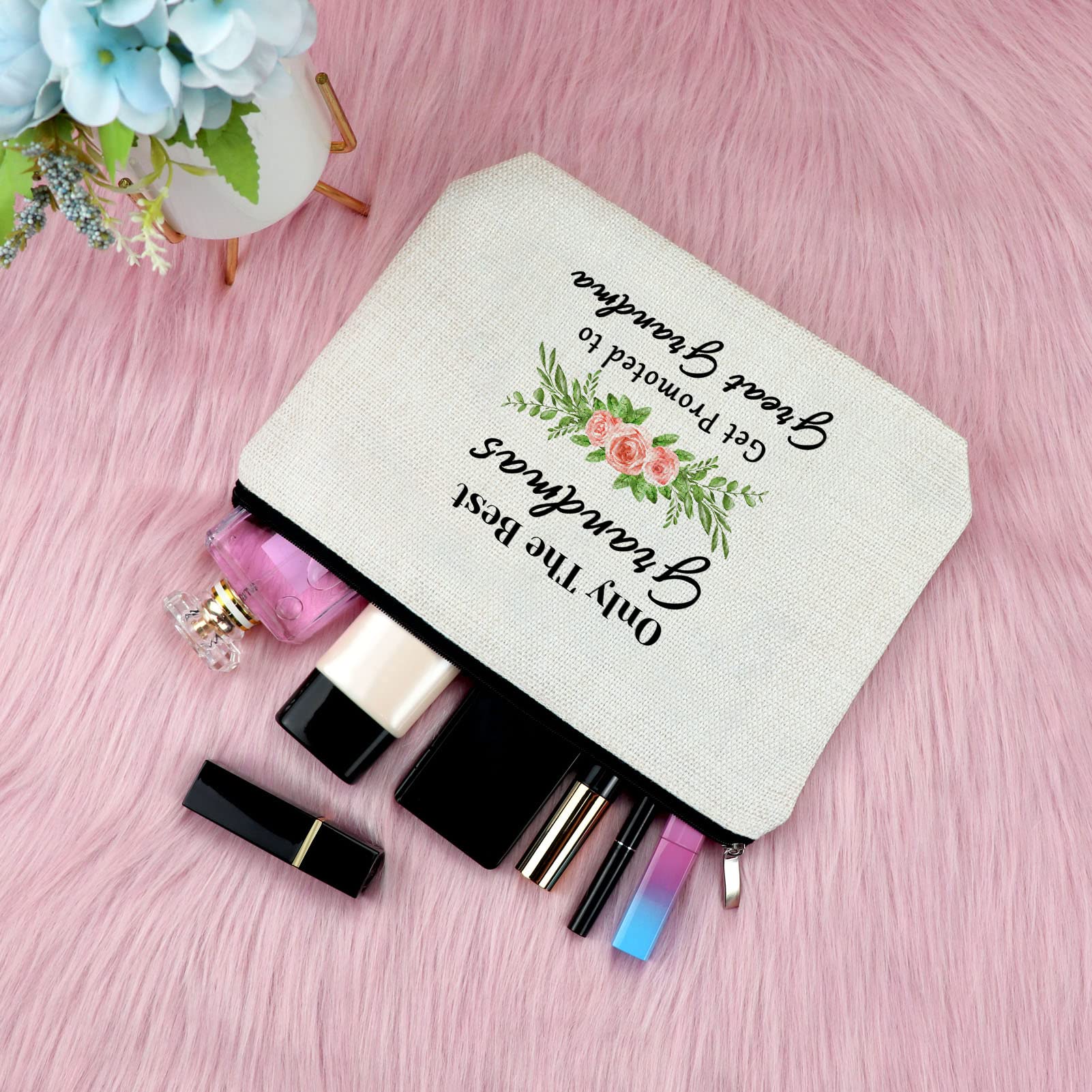 Great Grandma Gift Makeup Bag Baby Announcement Gift for Great Grandma Future Great Grandma Gift Cosmetic Bag Great Grandma to Be Gift Mothers Day Gift Baby Shower Gifts Travel Cosmetic Pouch - Image 3