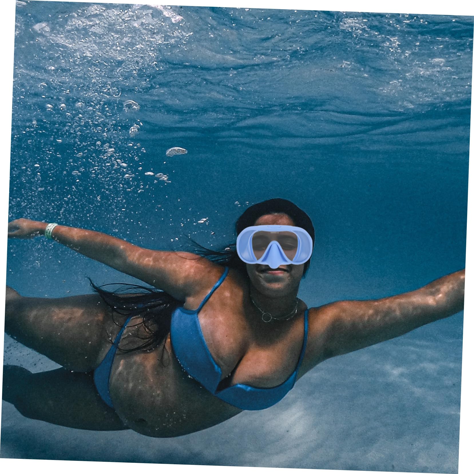 1juego De Buceo Profesional para Adultos Gafas Antivaho De Amplio Ángulo y Tubo De Snorkel con Estuche De Almacenamiento Equipamiento De Esnórquel y Buceo Color Azul