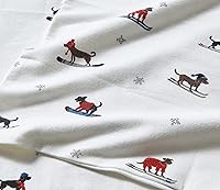 Vista 288 de Eddie Bauer - Full Sheets, Cotton Flannel Bedding Set, Brushed For Extra Softness, Cozy Home Decor (Dog Friends, Full)