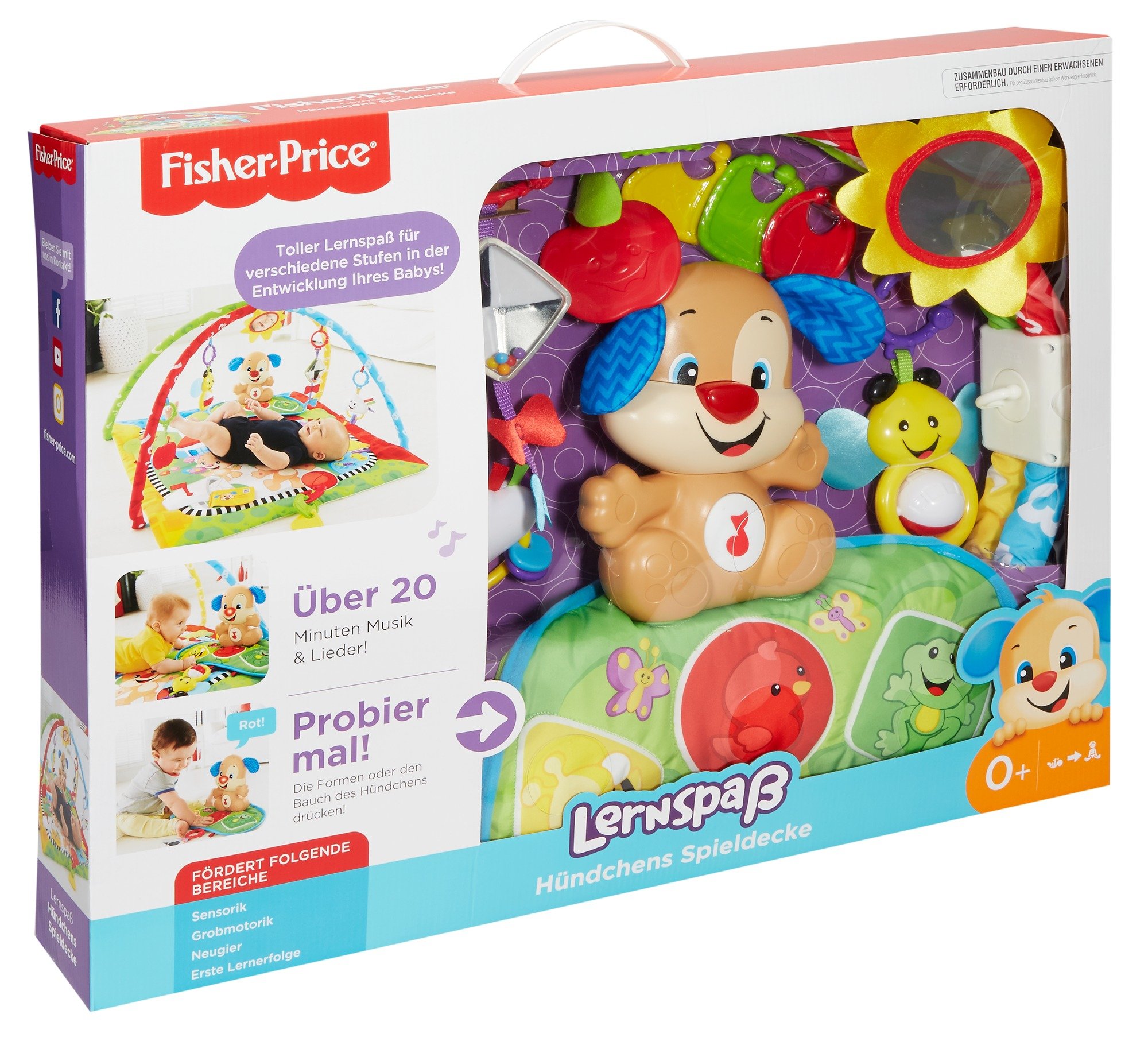 Mattel Fisher-Price FBD45 kocyk do zabawy, wielokolorowy