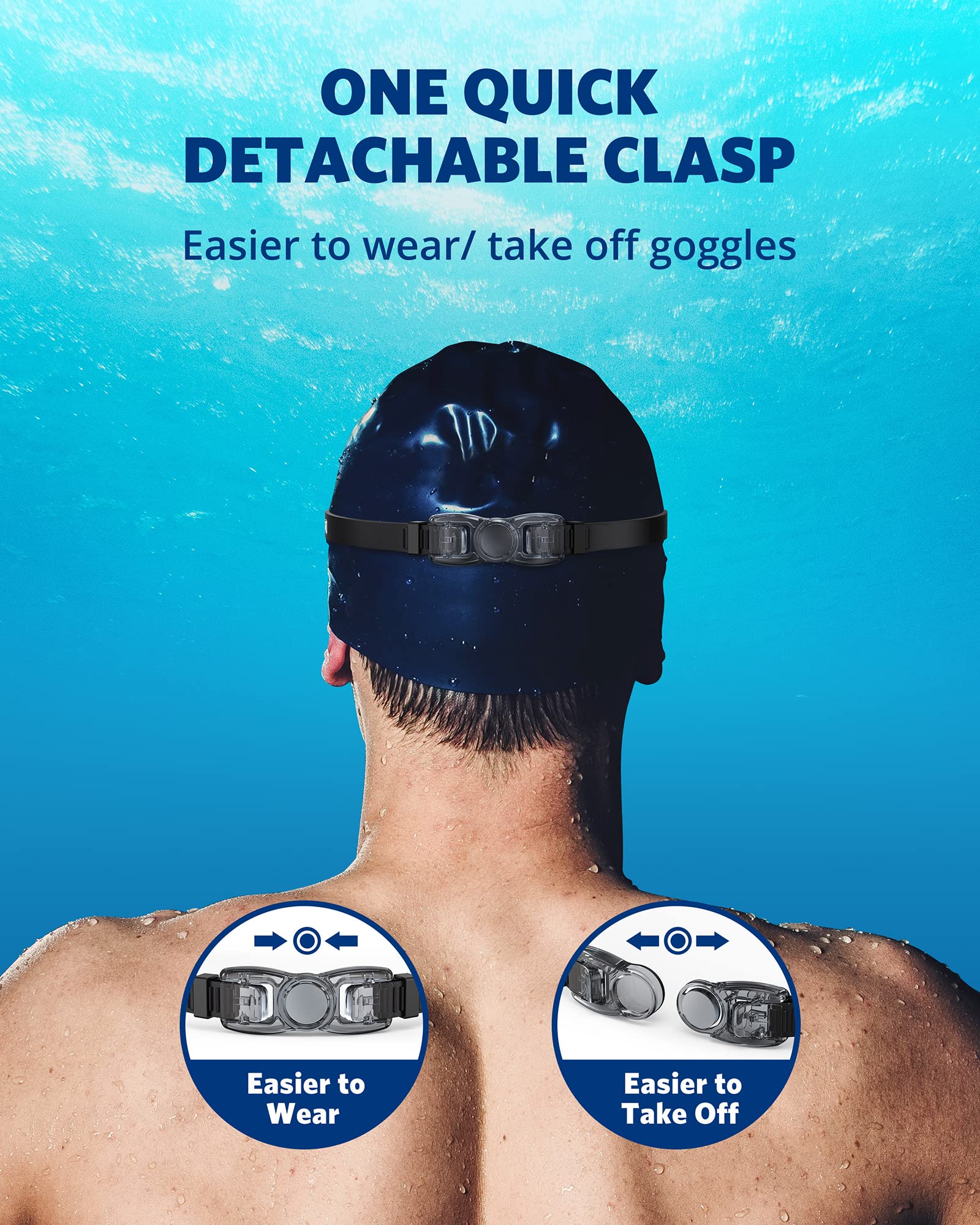 Aegend Occhialini Da Nuoto 2 Paia – Antiappannamento, UV Protection, Con Custodia, Per Adulti E Ragazzi