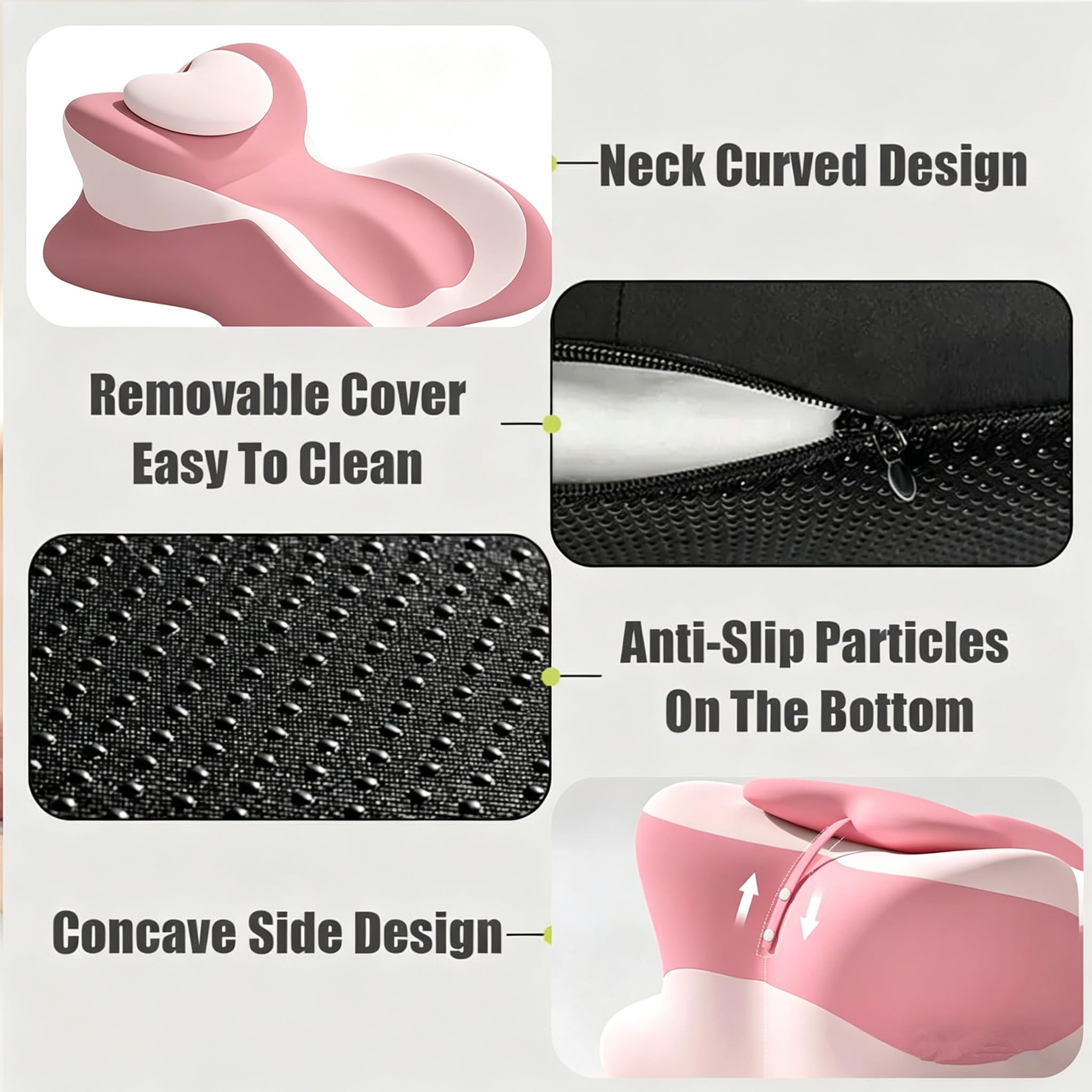 Memory Foam Keilkissen, Lesekissen & Lendenkissen,Entspannungskissen für Bett, Sofa und Boden,Orthopädisches Stützkissen gegen Rücken- und Nackenschmerzen