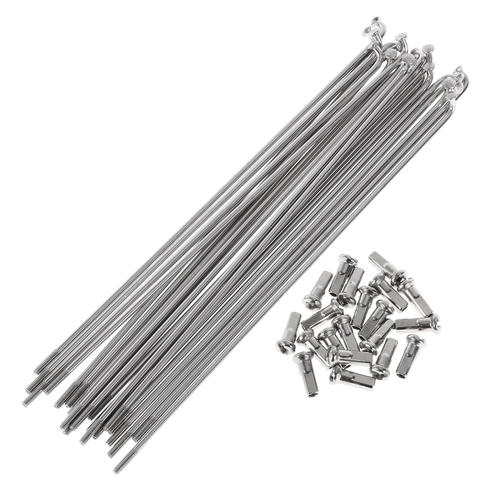 Partuto 20 Set 13G Bicycle Spokes 160mm Bike Wheel Spokes 304 Stainless Steel Silver Tone