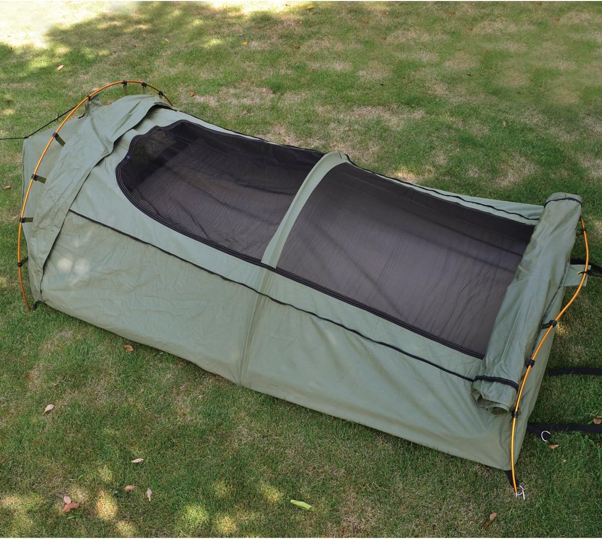 swag tent Strong Camel Anti-Tearing Venting Double Canvas Marquee Aluminium Alloy Poles