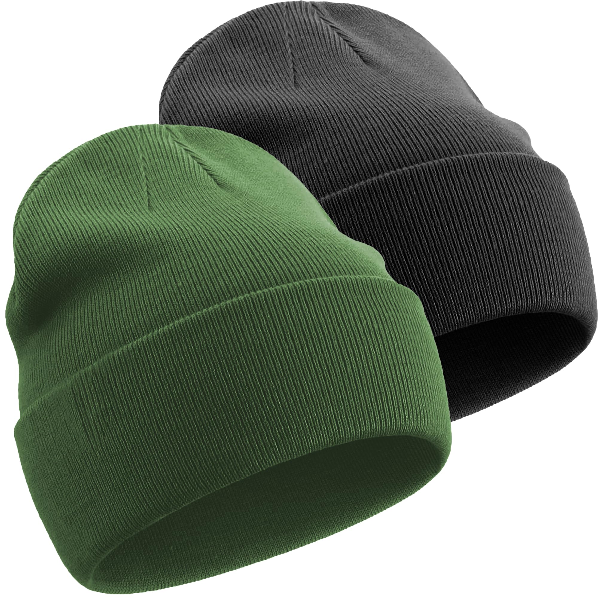 100% Cotton Beanie Hats for Women Men Winter Soft Warm Knit Cuffed Hats Fisherman Beanie Skull Cap Unisex