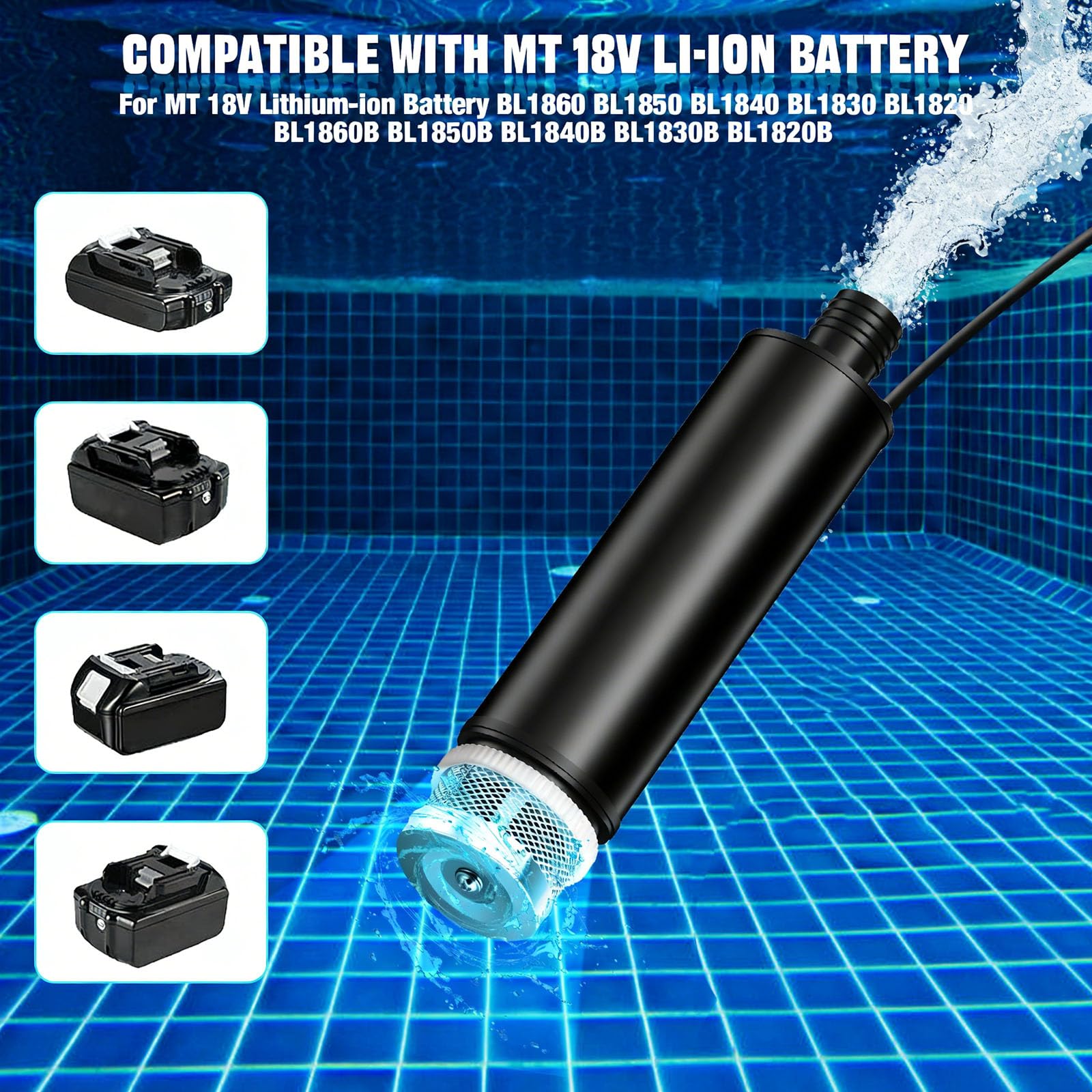 Pompes de transfert d'eau portables efficaces pour drainage de