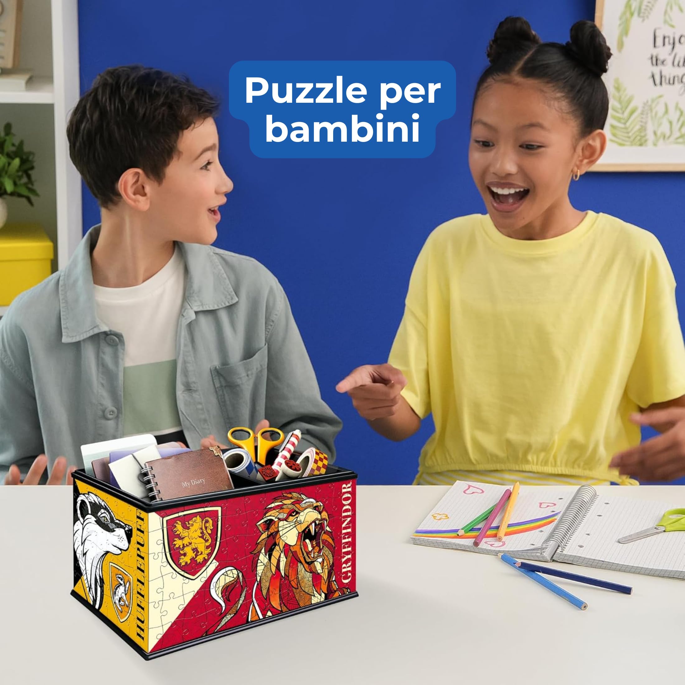 Ravensburger - Puzzle 3D Storage Box Harry Potter 216 pezzi, Puzzle 8+ anni