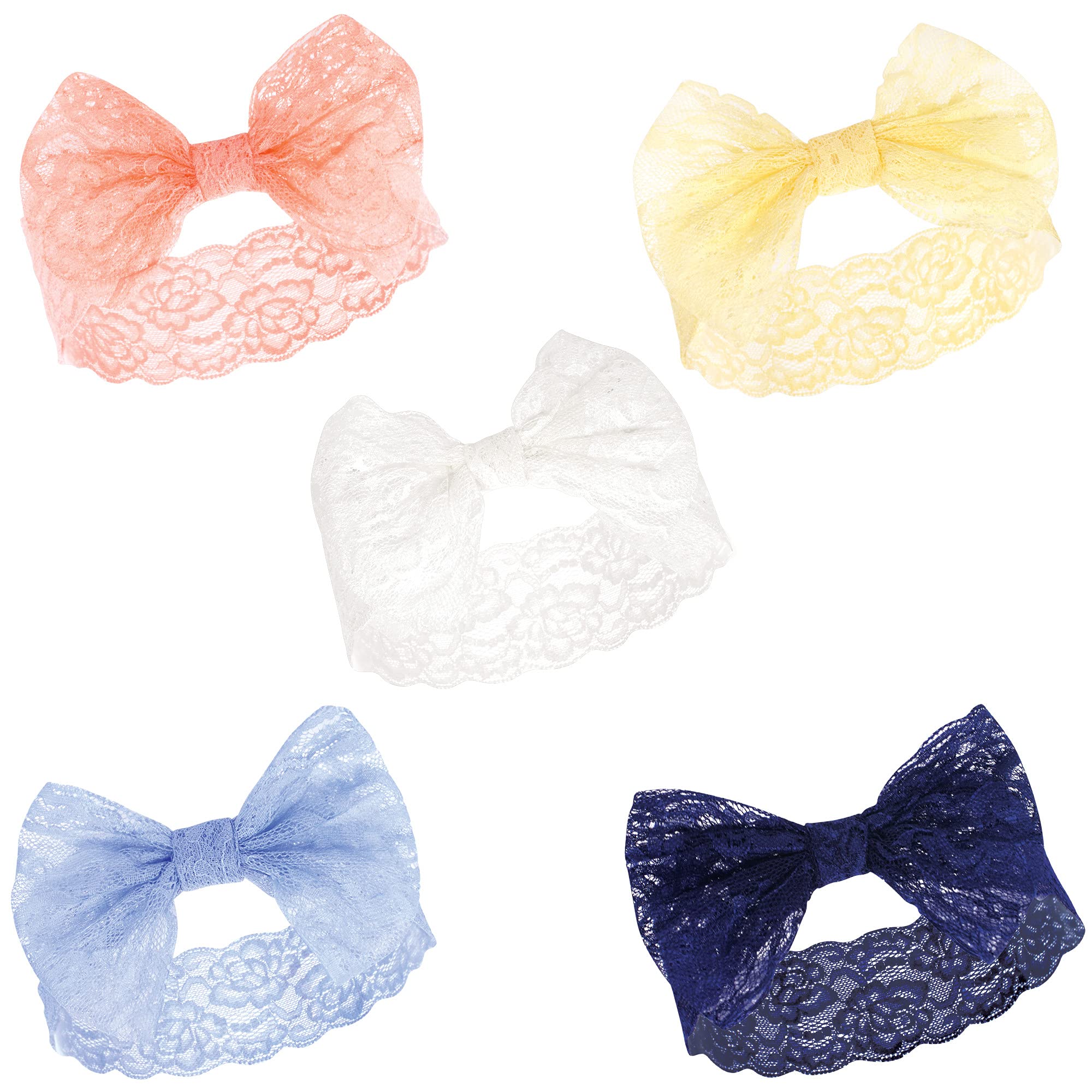 Hudson Baby Cotton and Synthetic Headbands, Size 0-24 Months
