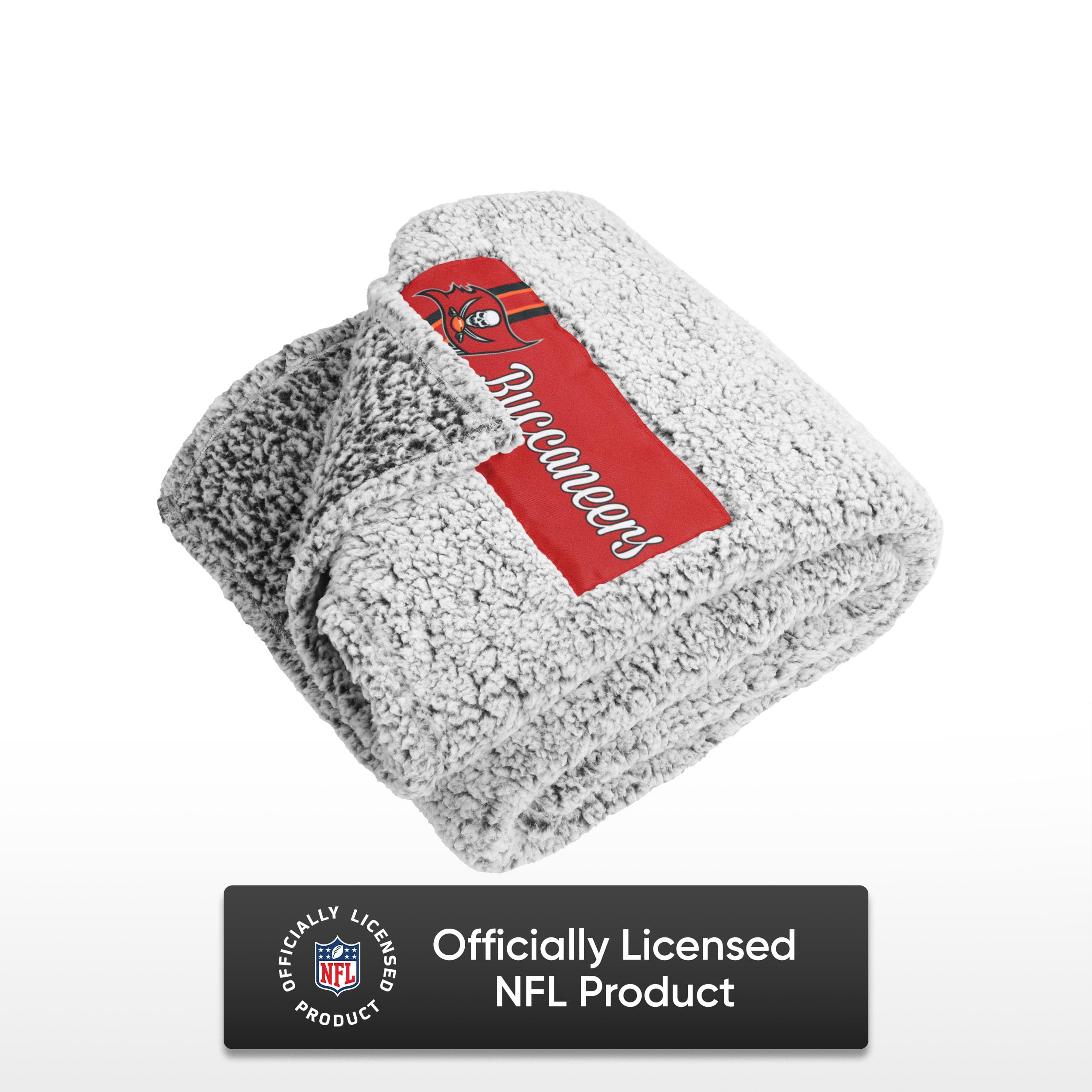 FOCO NFL Team Color Big Logo Cloud Sherpa Blanket 60