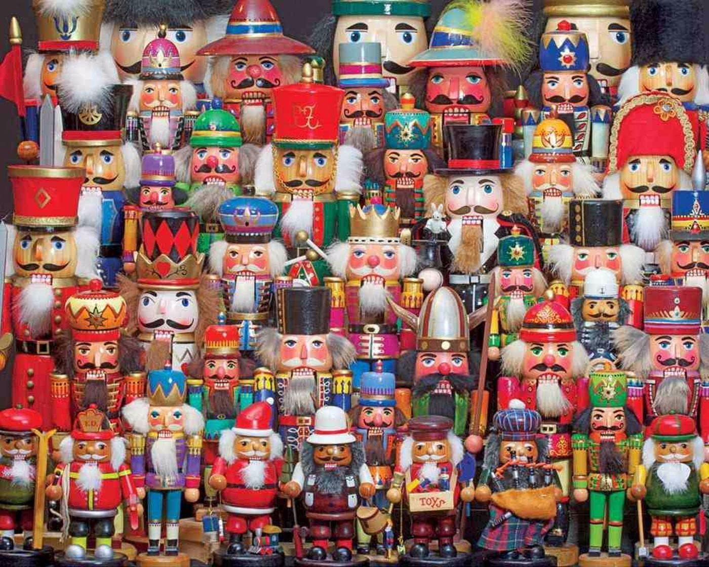 Springbok Nutcracker Collection 1000 piece Jigsaw Puzzle for Adults Features a Colorful Collection of Holiday Nutcracker Soldiers