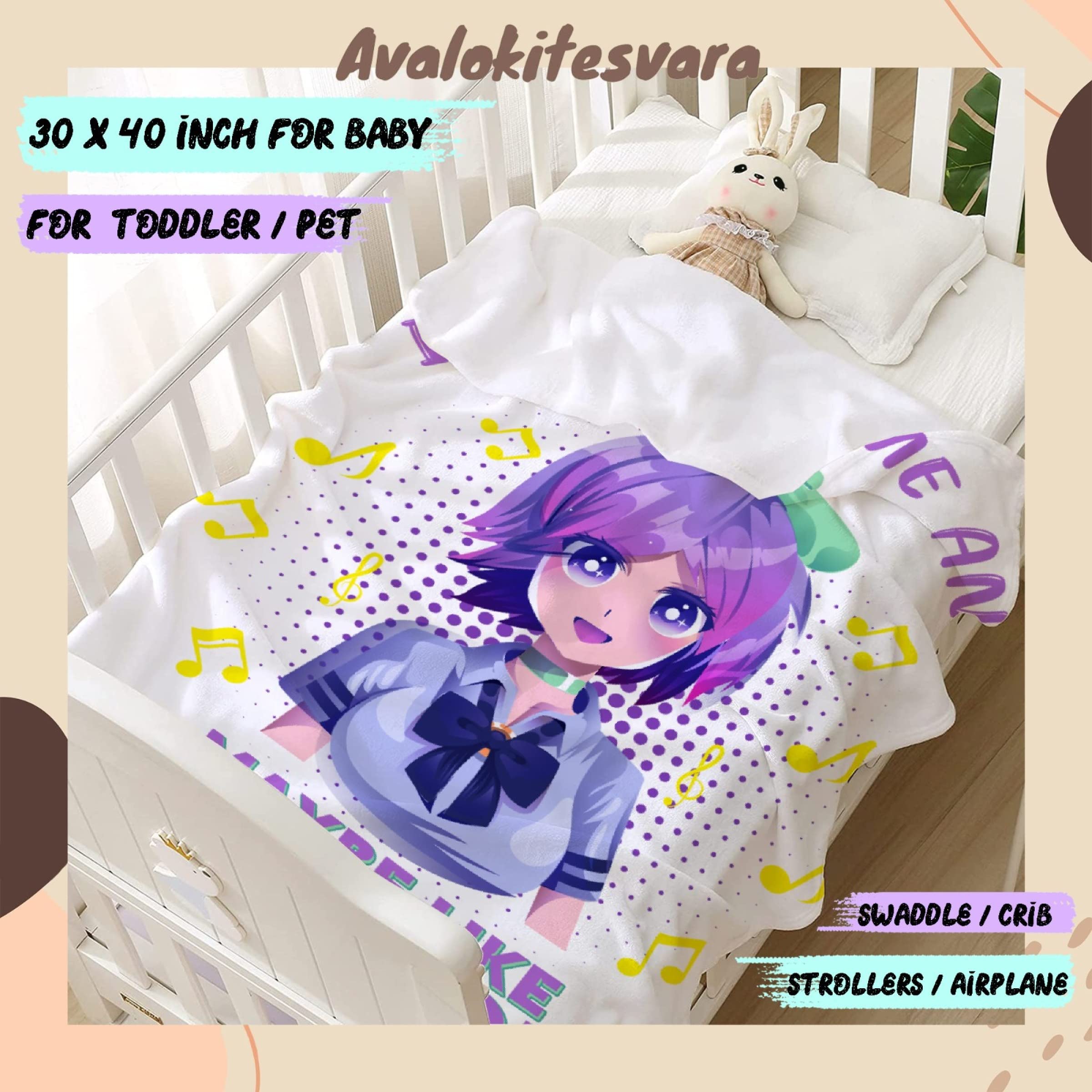 ARTBLANKET I Like Anime and Maybe Like 3 People Throw Blanket Fannel Fleece Super Soft Funny Blanket Travel Throw Blanket for Bed Couch Sofa 60x50 in for Teen Car